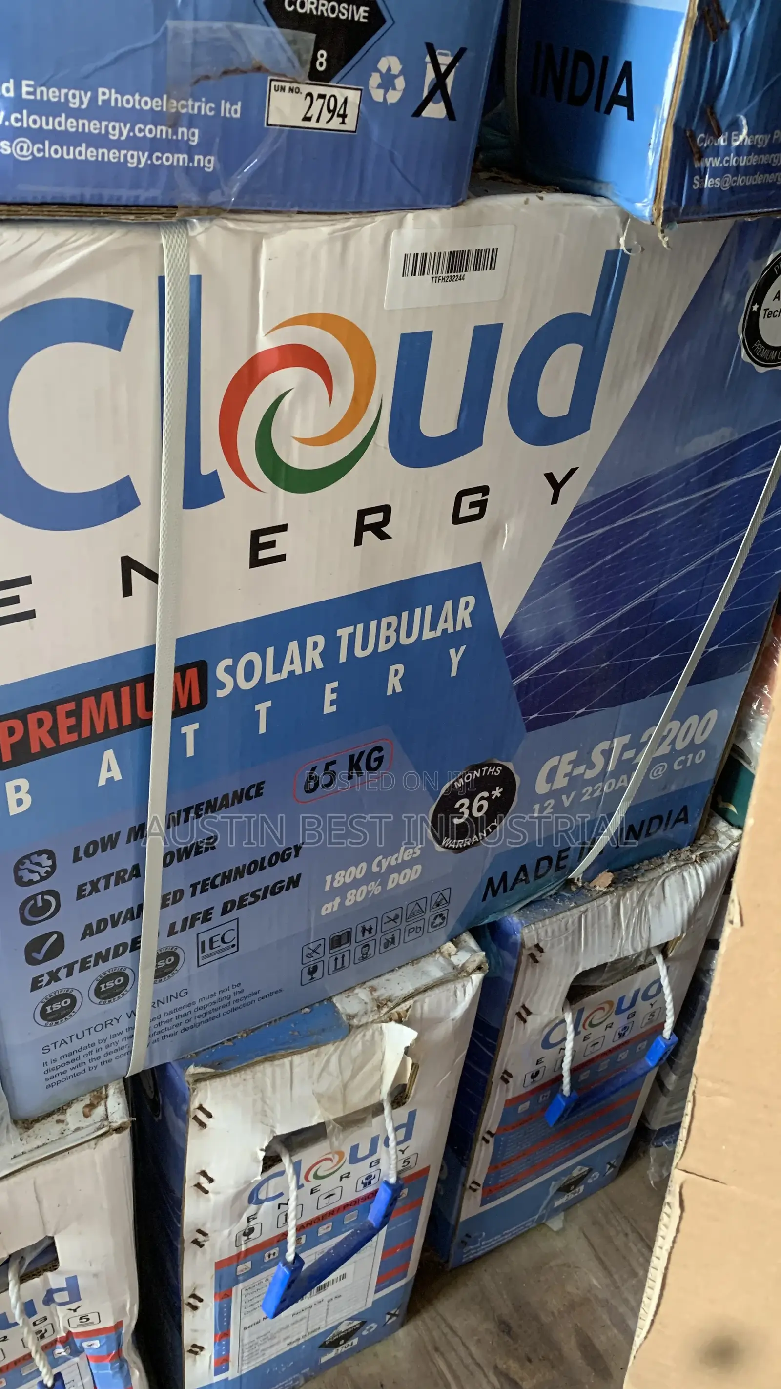 Cloud Energy Tubular Battery 220ah