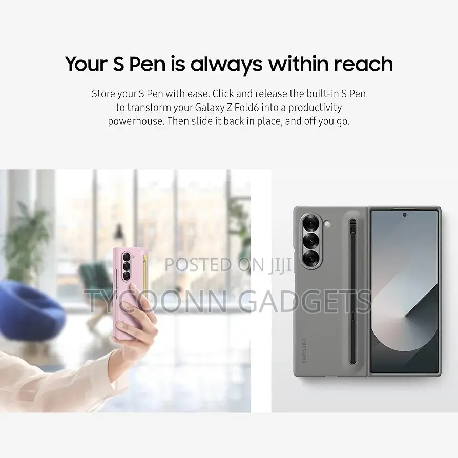 Official Samsung Galaxy Z Fold 6 5G Cover Case With S Pen