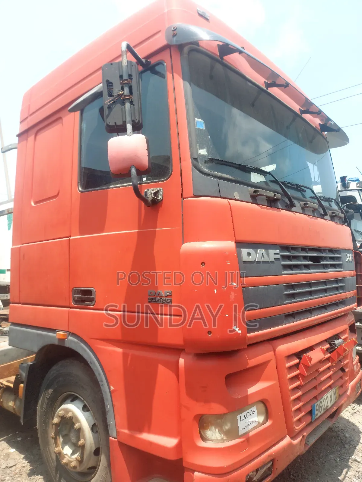 Foreign Used Euro 4 DAF 95XF 2008 Orange