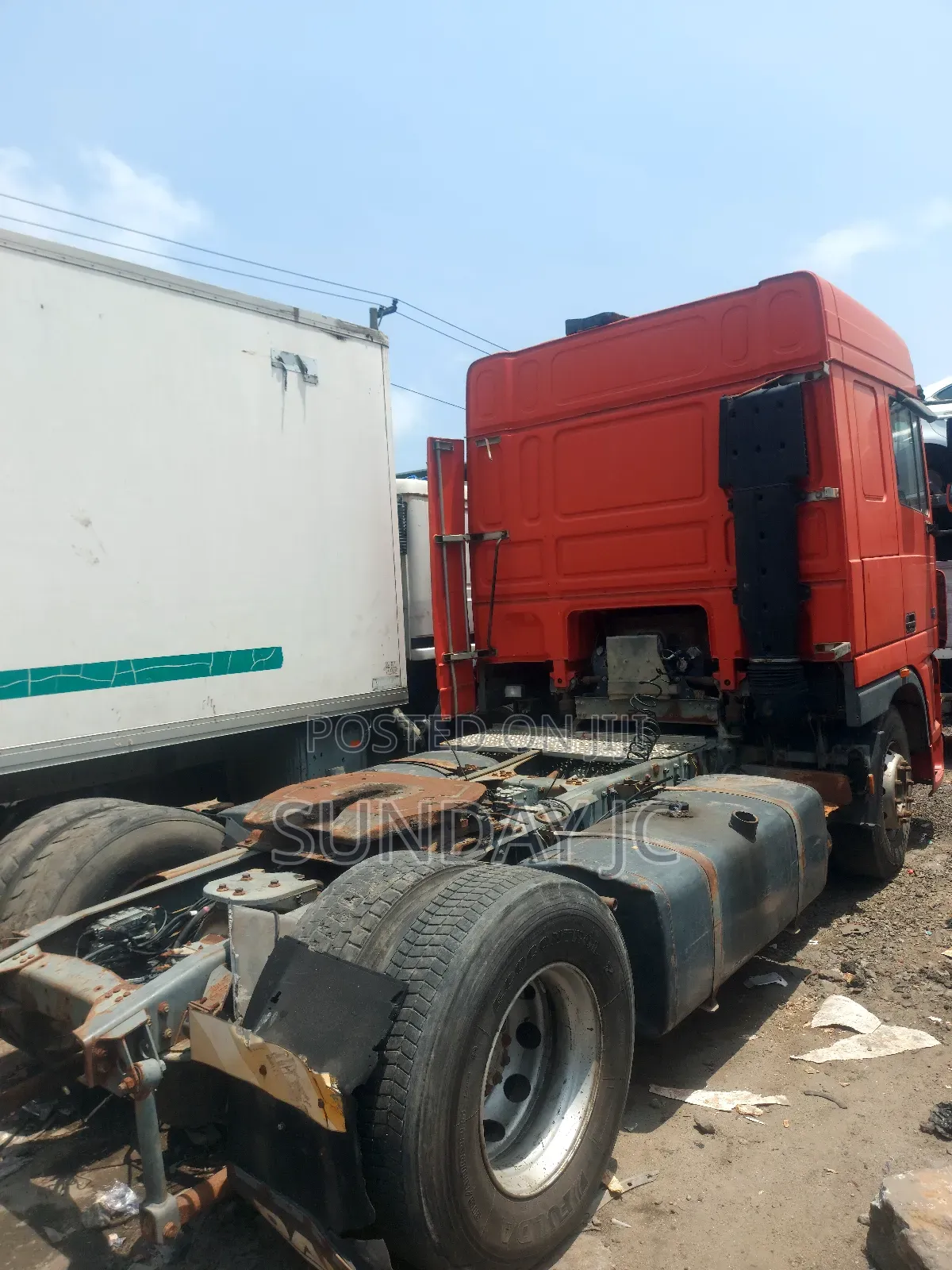 Foreign Used Euro 4 DAF 95XF 2008 Orange