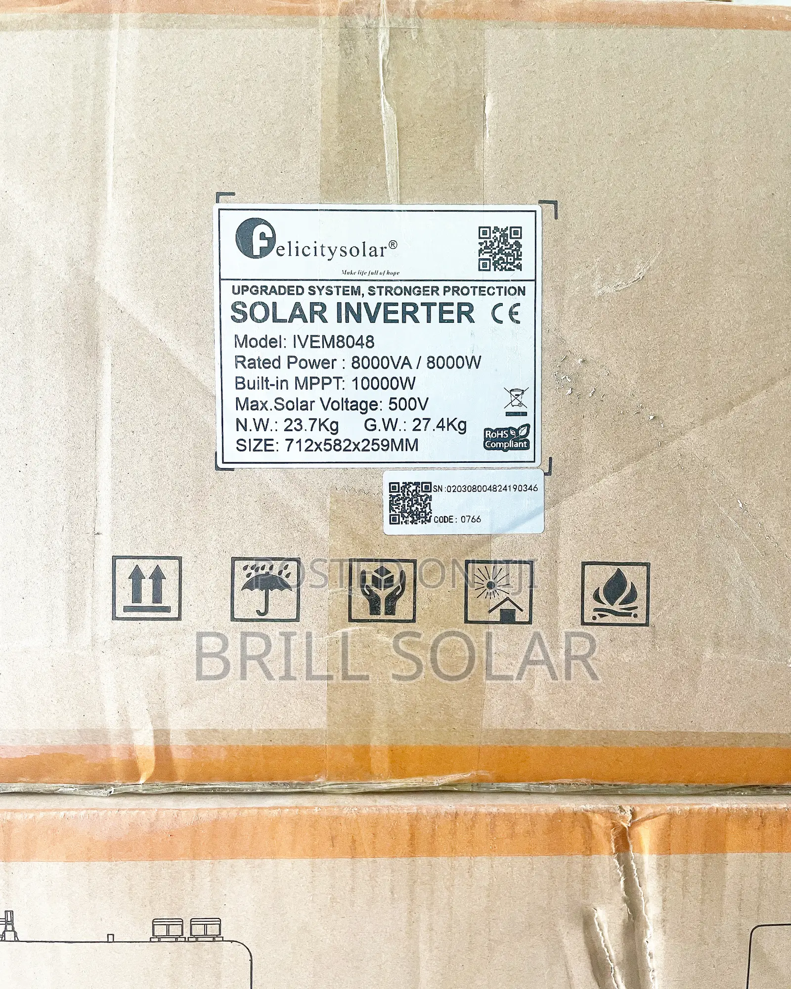 8kva, 48v Felicity Solar Pure Sine Wave Hybrid Inverter