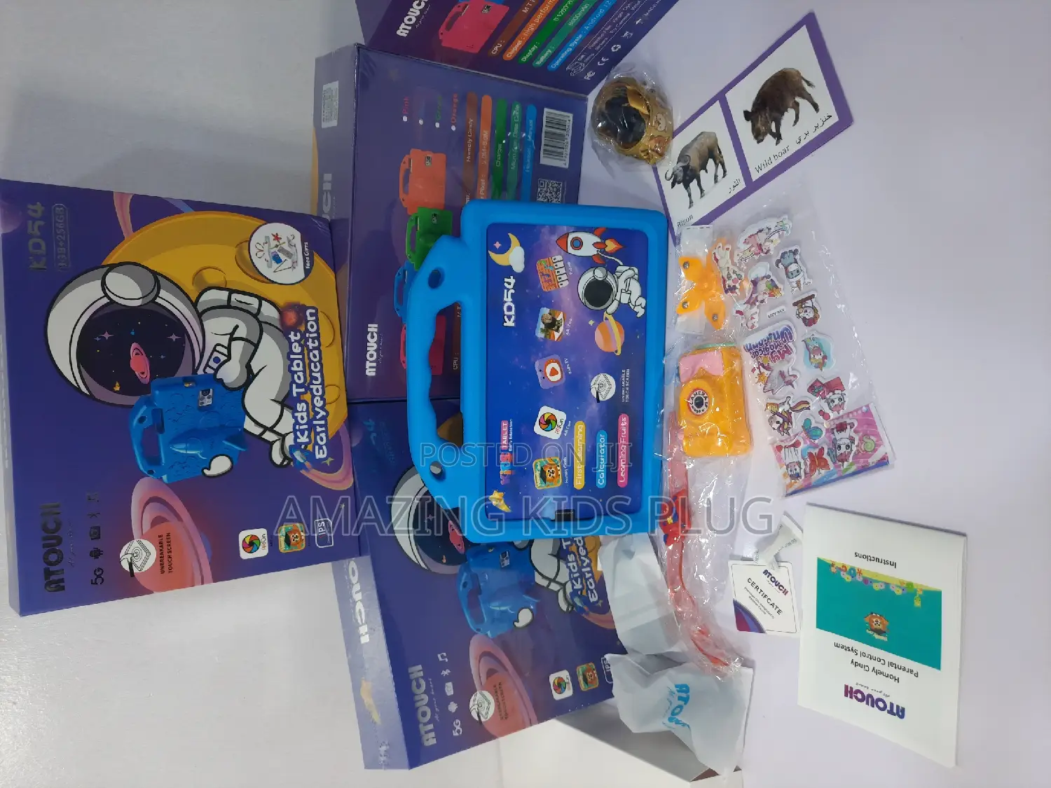 8 Inches Dual Sim Children Educational Tablet 256gb 8gb Ram