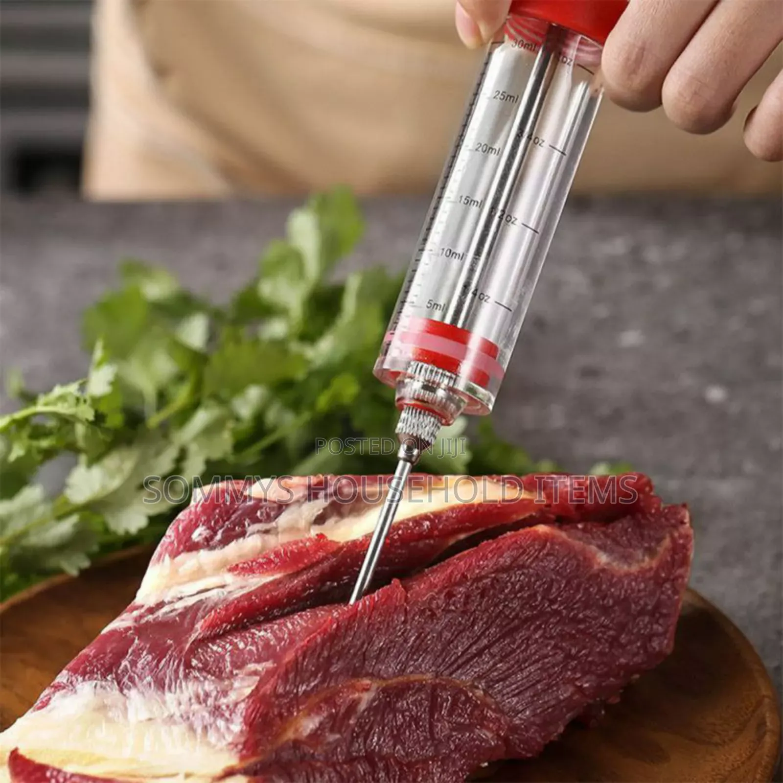 Meat Injector Syringe Marinade Needles for BBQ Grill