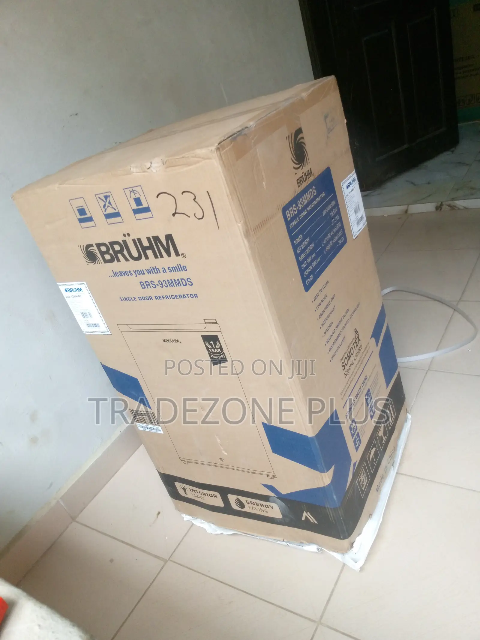 Bruhm Single Door Refrigerator