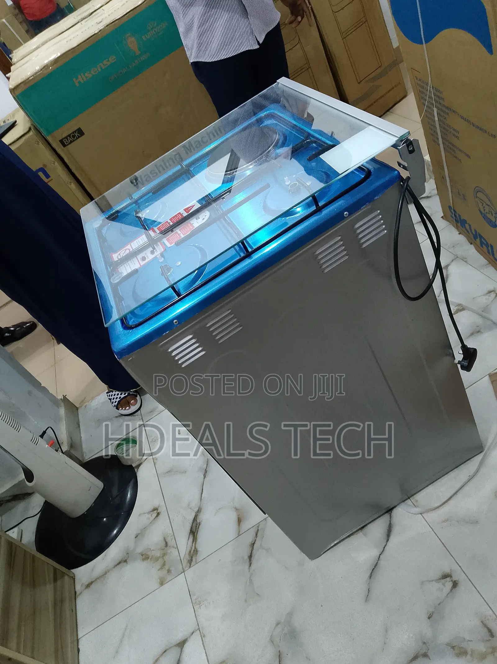 Durable Gas Cooker (3 Gas Burners + 1 Electric Hotplate)