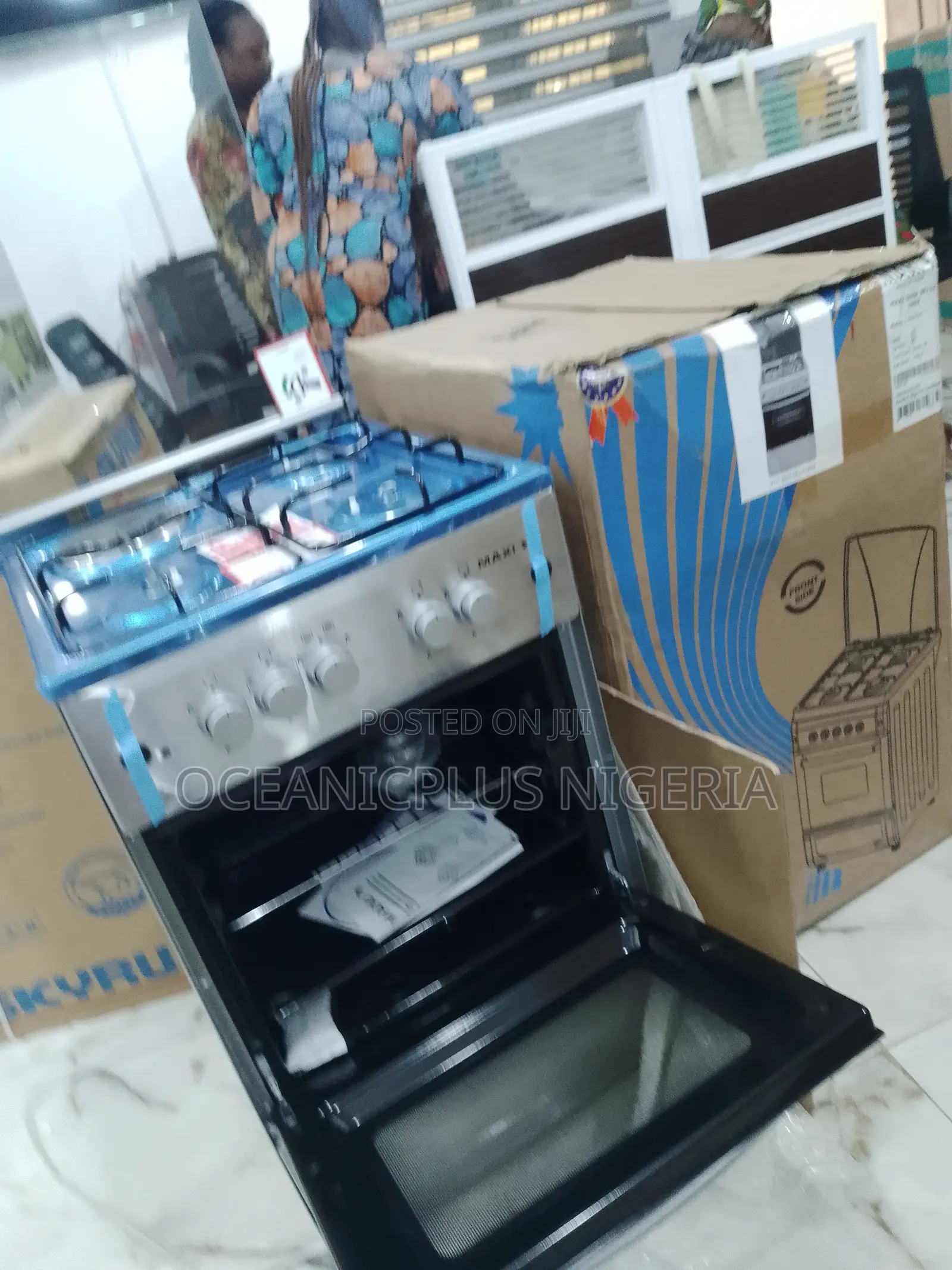 High Efficiency 3+1 Electric Burner Maxi Gas Cooker