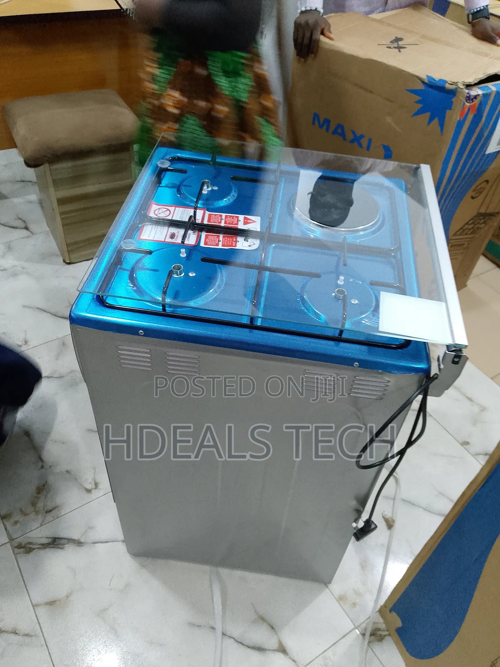 The New Maxi Gas Cooker - 3 + 1 Electric Hot Plate 