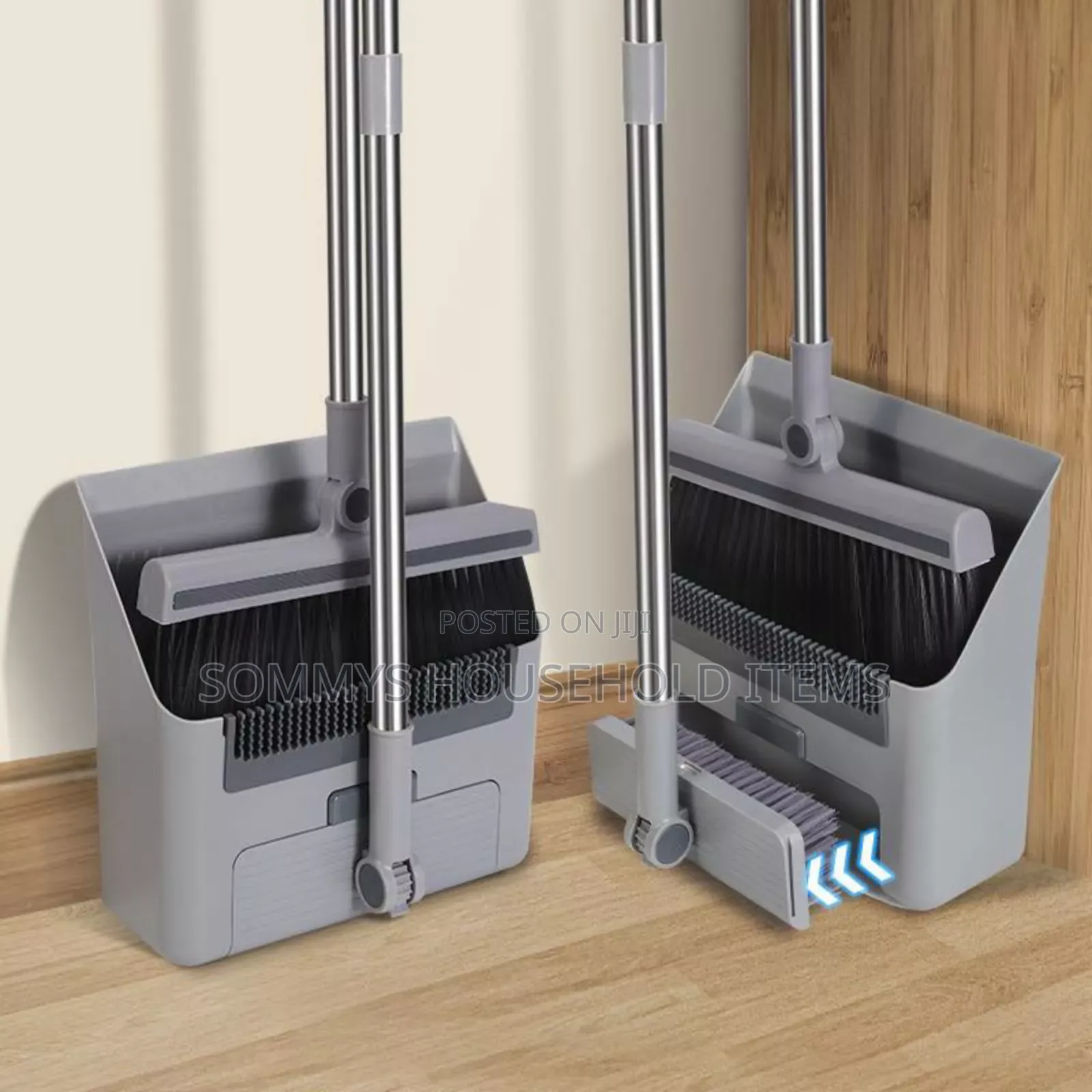 3-in-1 Broom and Parker With Floor Brush Set.