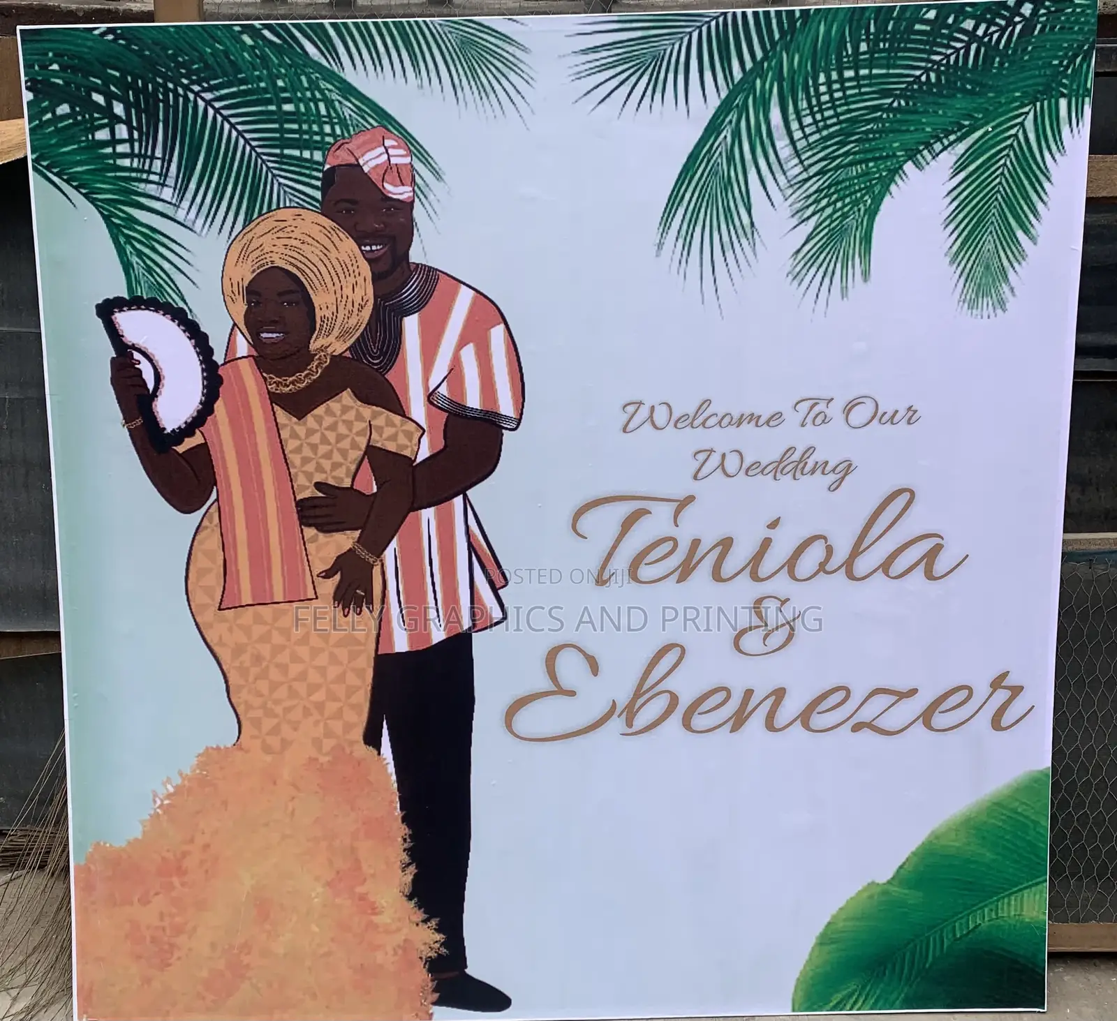 3 X 3ft Custom Wedding Foam Board