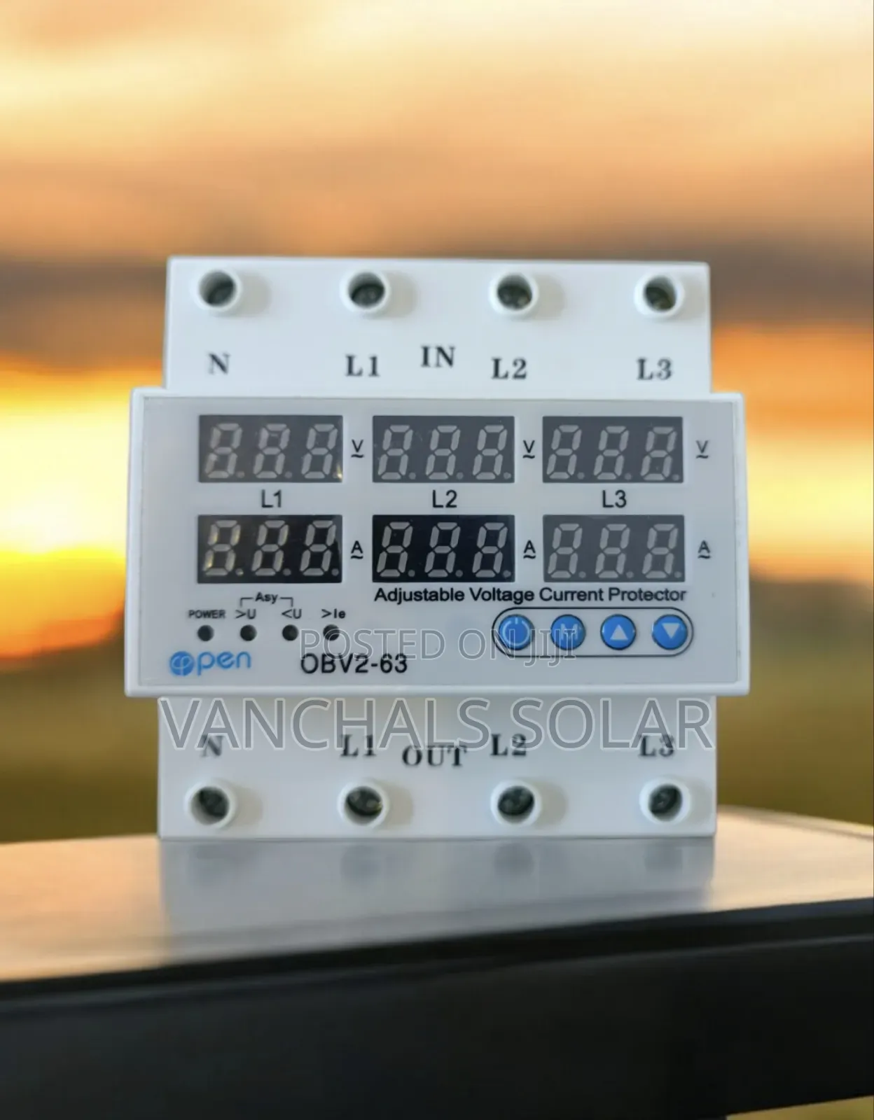 3phase Adjustable Voltage Protector/Current/Load Limiter 63a