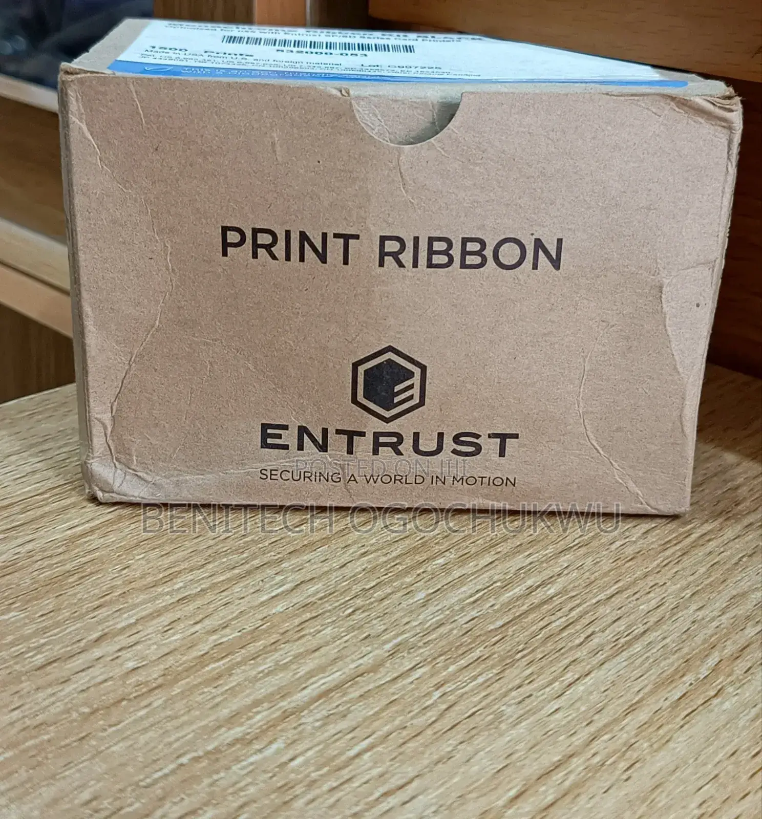 Entrust Monochrome Ribbon Kit Black Print Ribbon