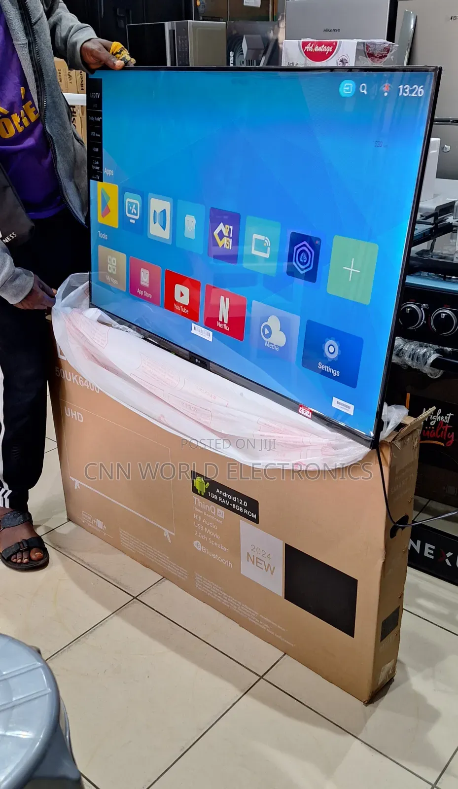 2024made LG 50" Smart TV Flameless Bluetooth Netflix App