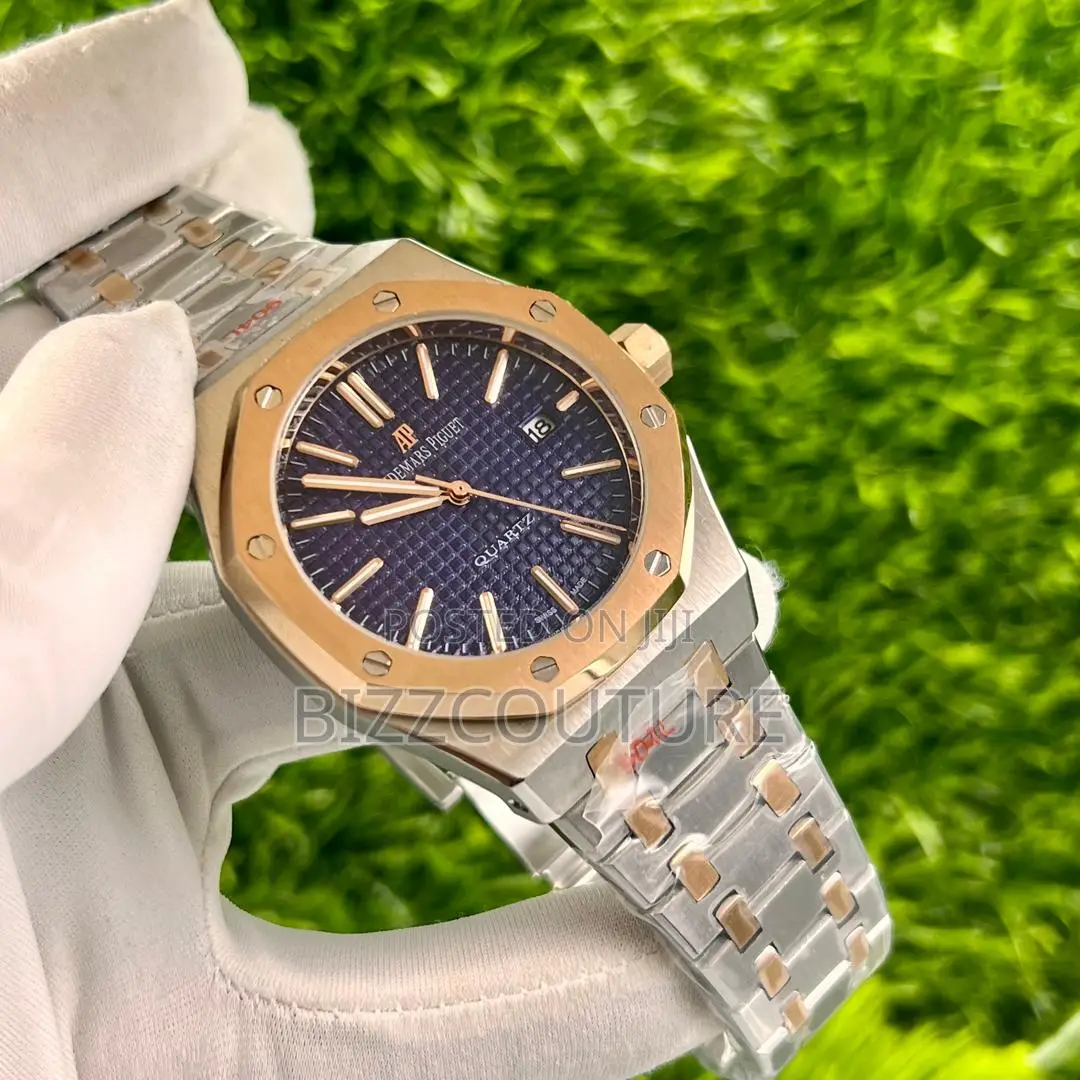 Original Audemars Piquet Blue Dail Silver Chain Watch