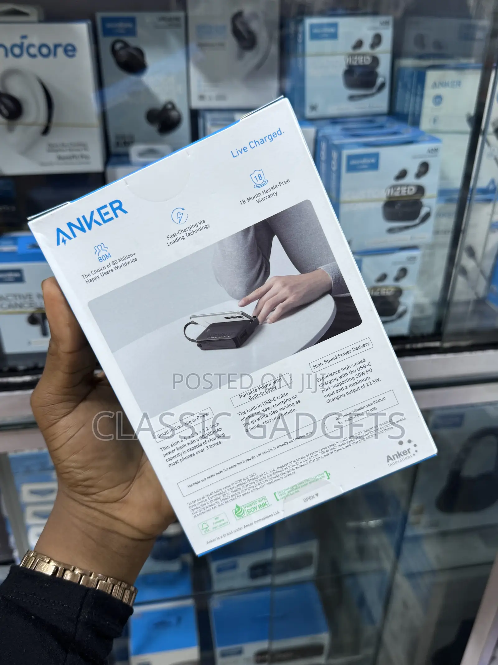 Anker Portable 22.5W High-Speed 20,000mah Power Bank