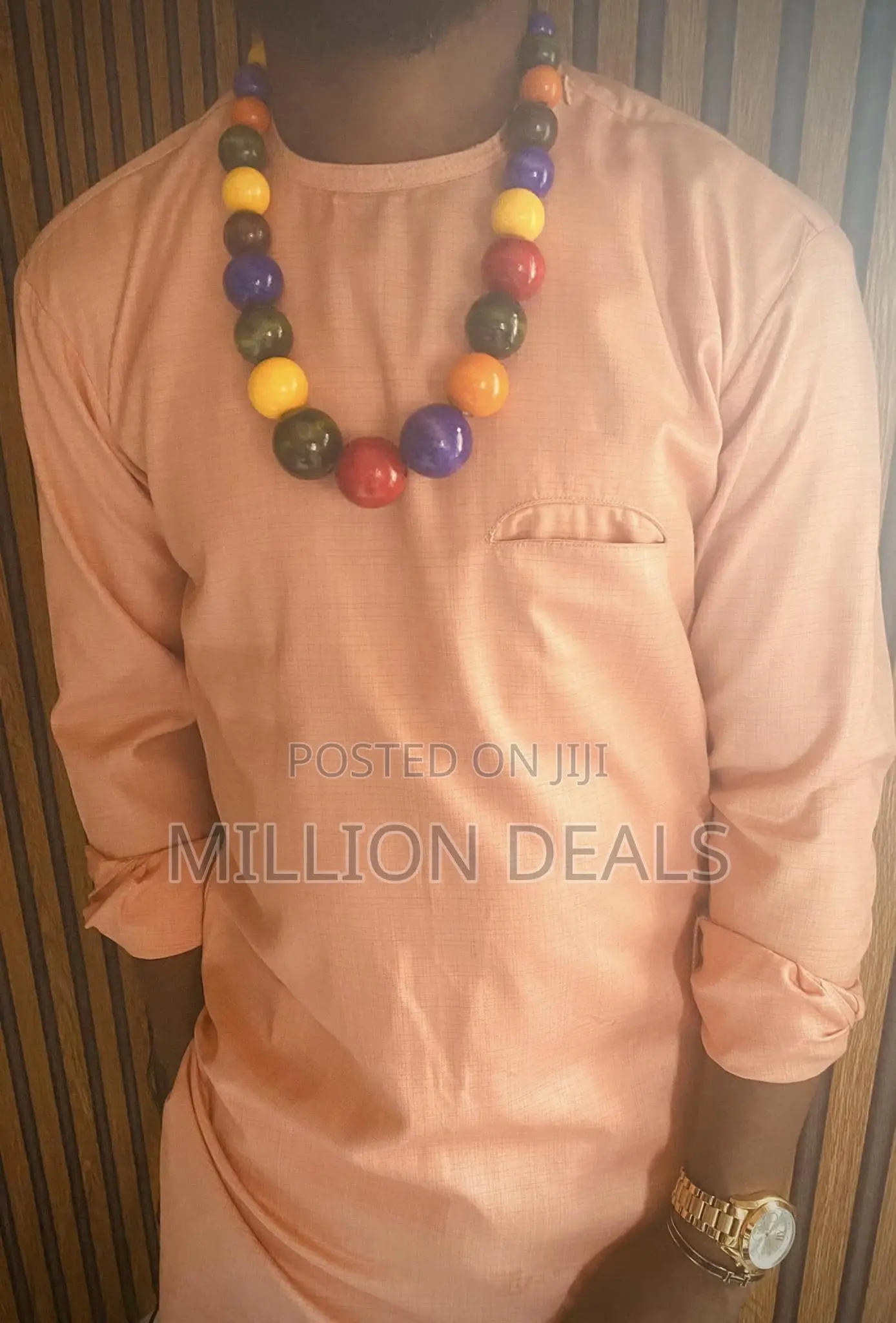 Stylish Gigantic Men's Beaded Neckpiece