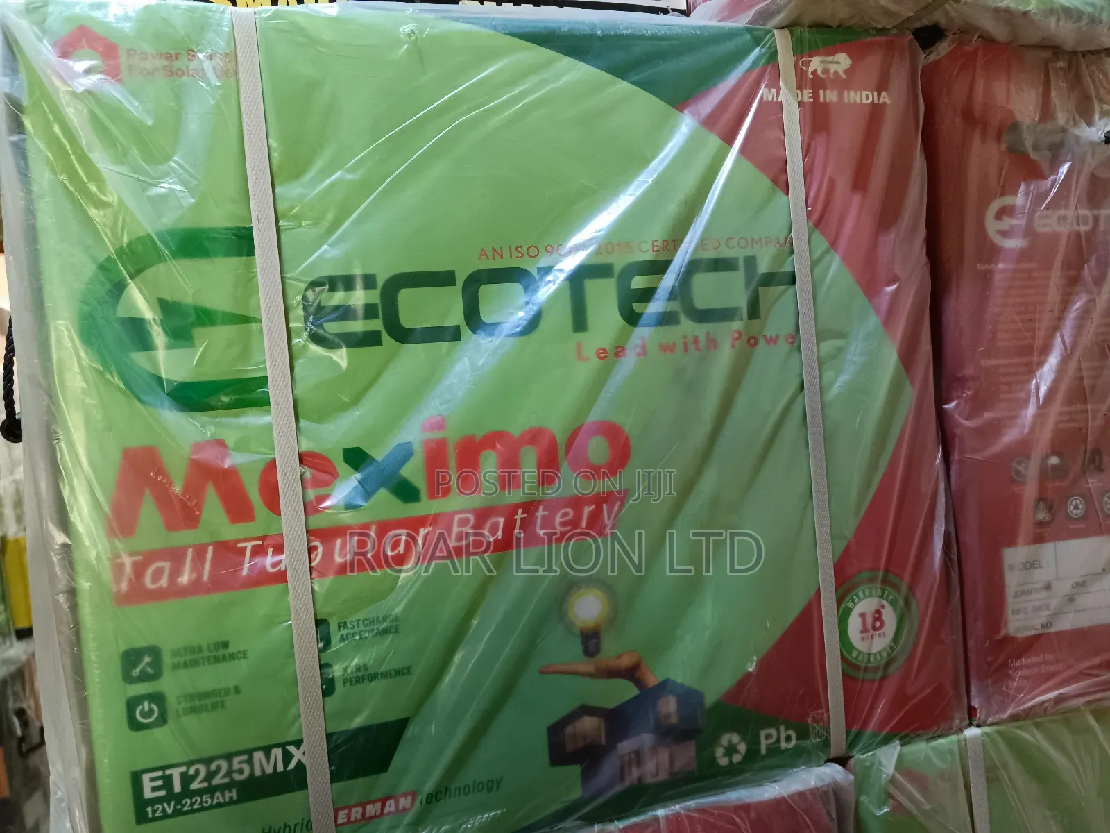 Ecotech 225ah Tubular Battery