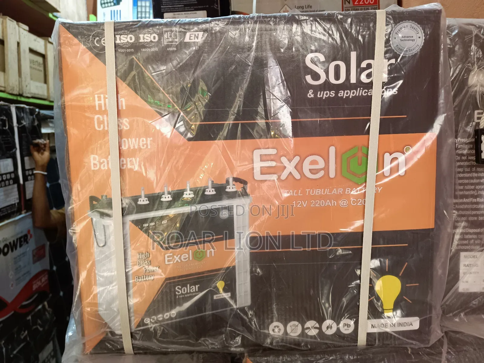Exelon 220ah Tubular Battery