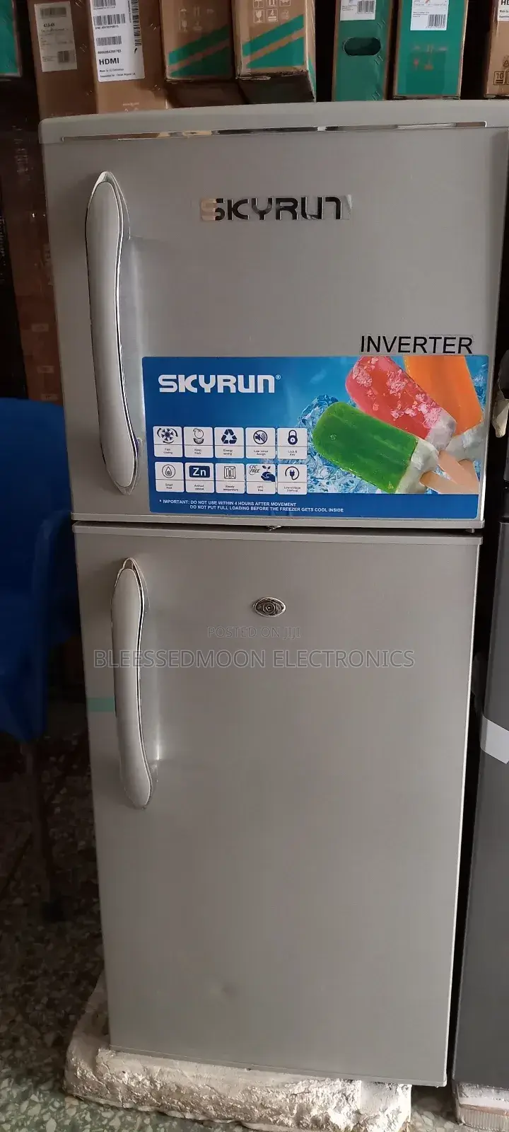 Skyrun Inverter Standing Fridge Double Doors 3 Years Warrant