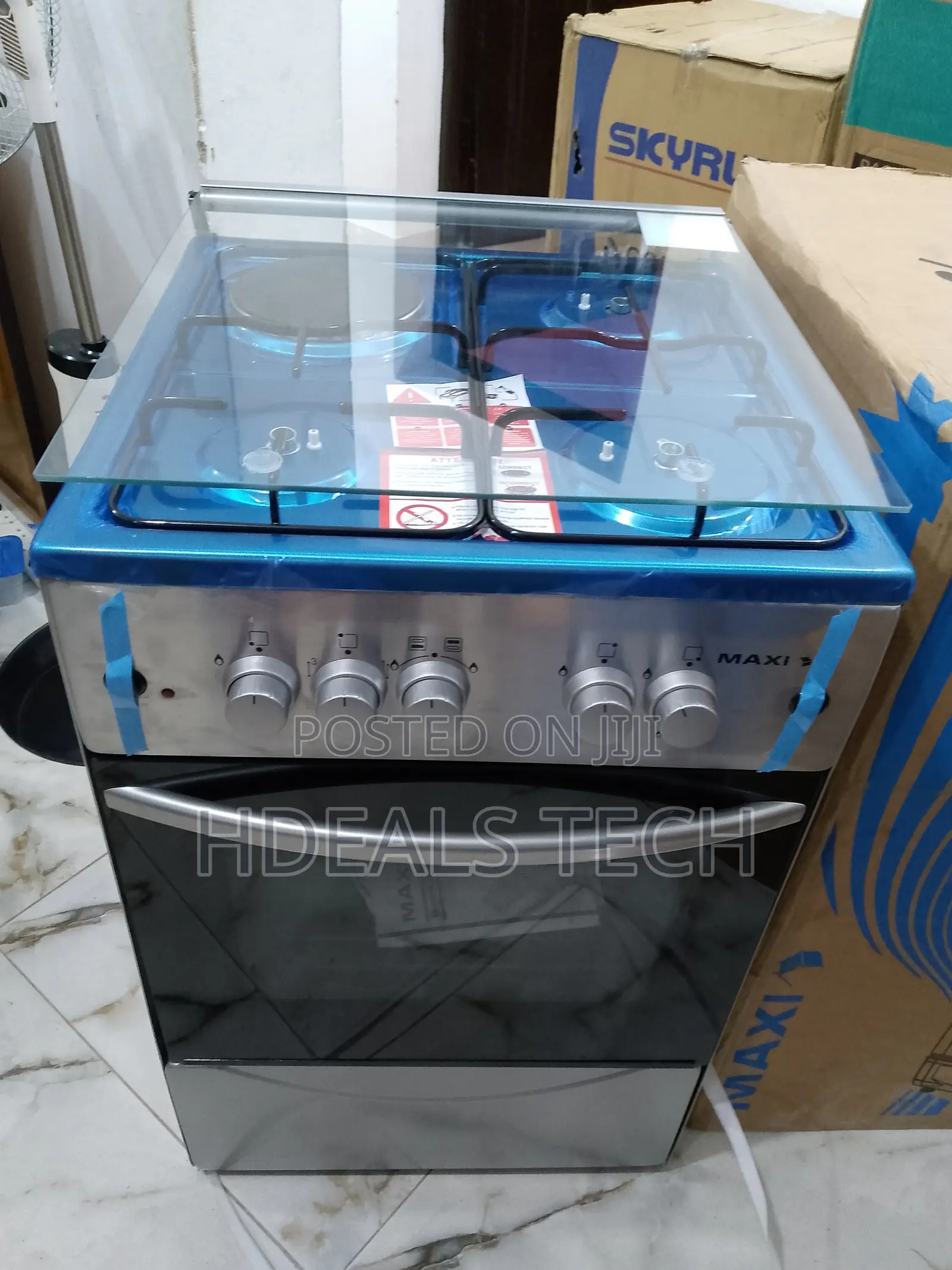 The Maxi Gas Cooker 3 + 1 Electric Hot-Plate