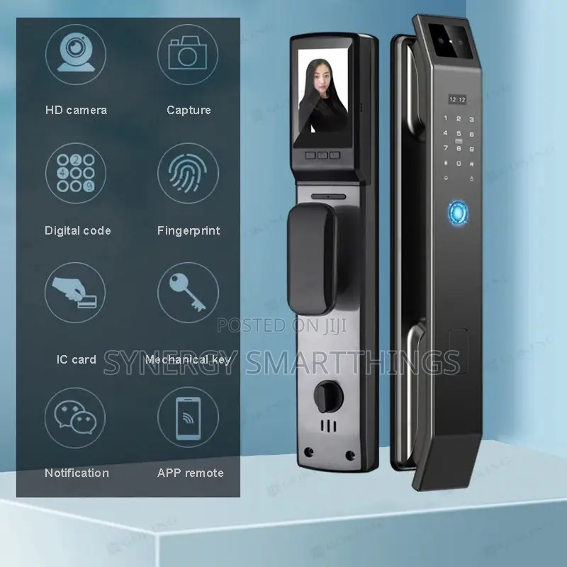 Tuya Smart Security Door Lock With Camera Fingerprints Mechanical Keys