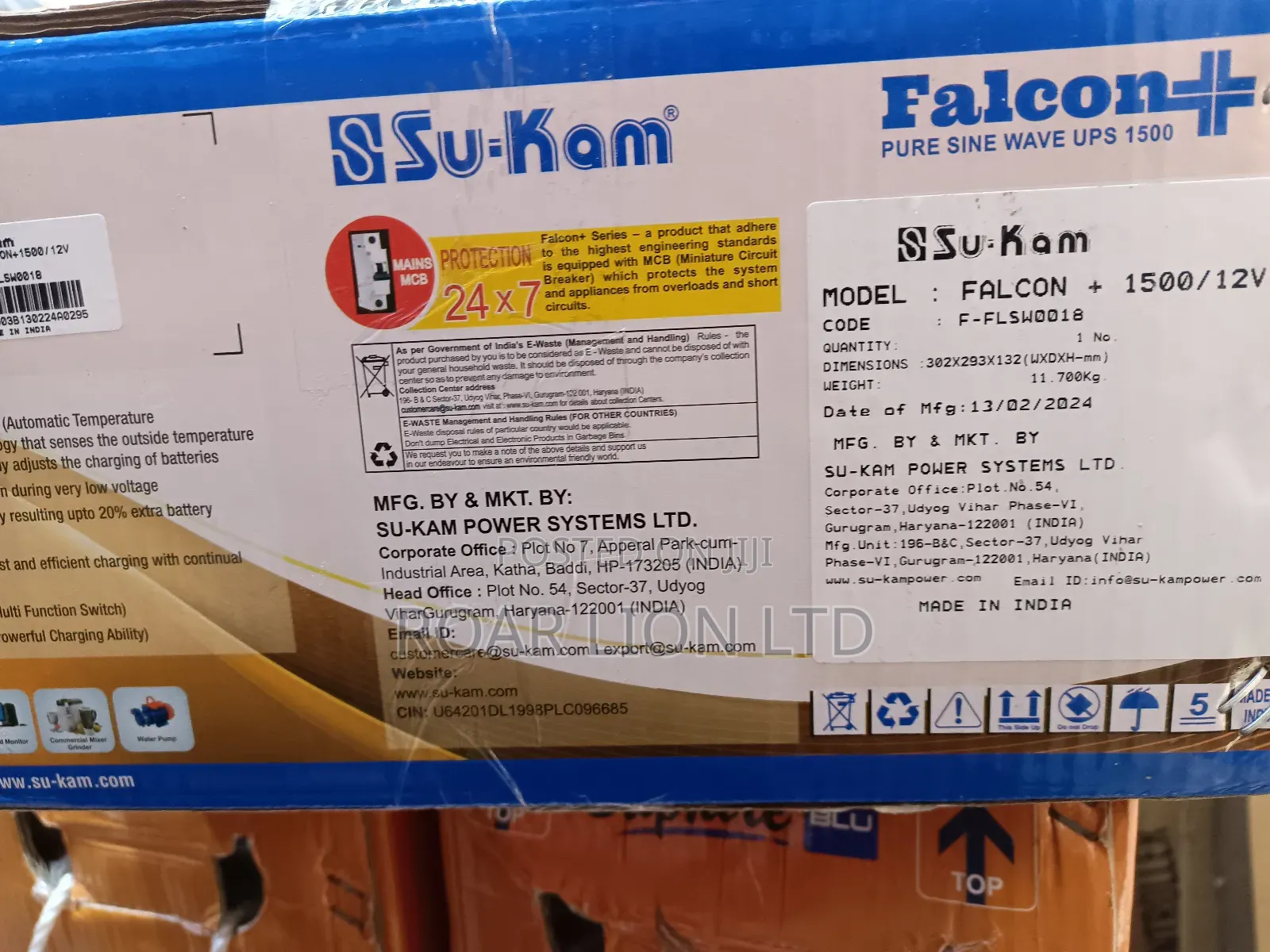 Su-Kam 1.5kva Solar INVTERTER