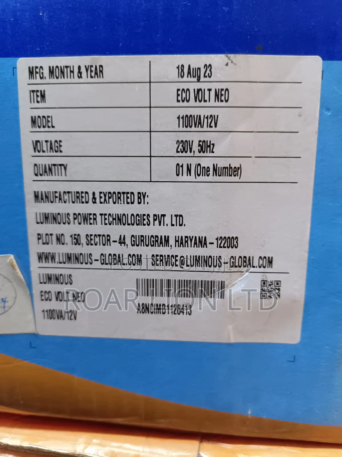 Luminous 1.1kva Solar Inverter
