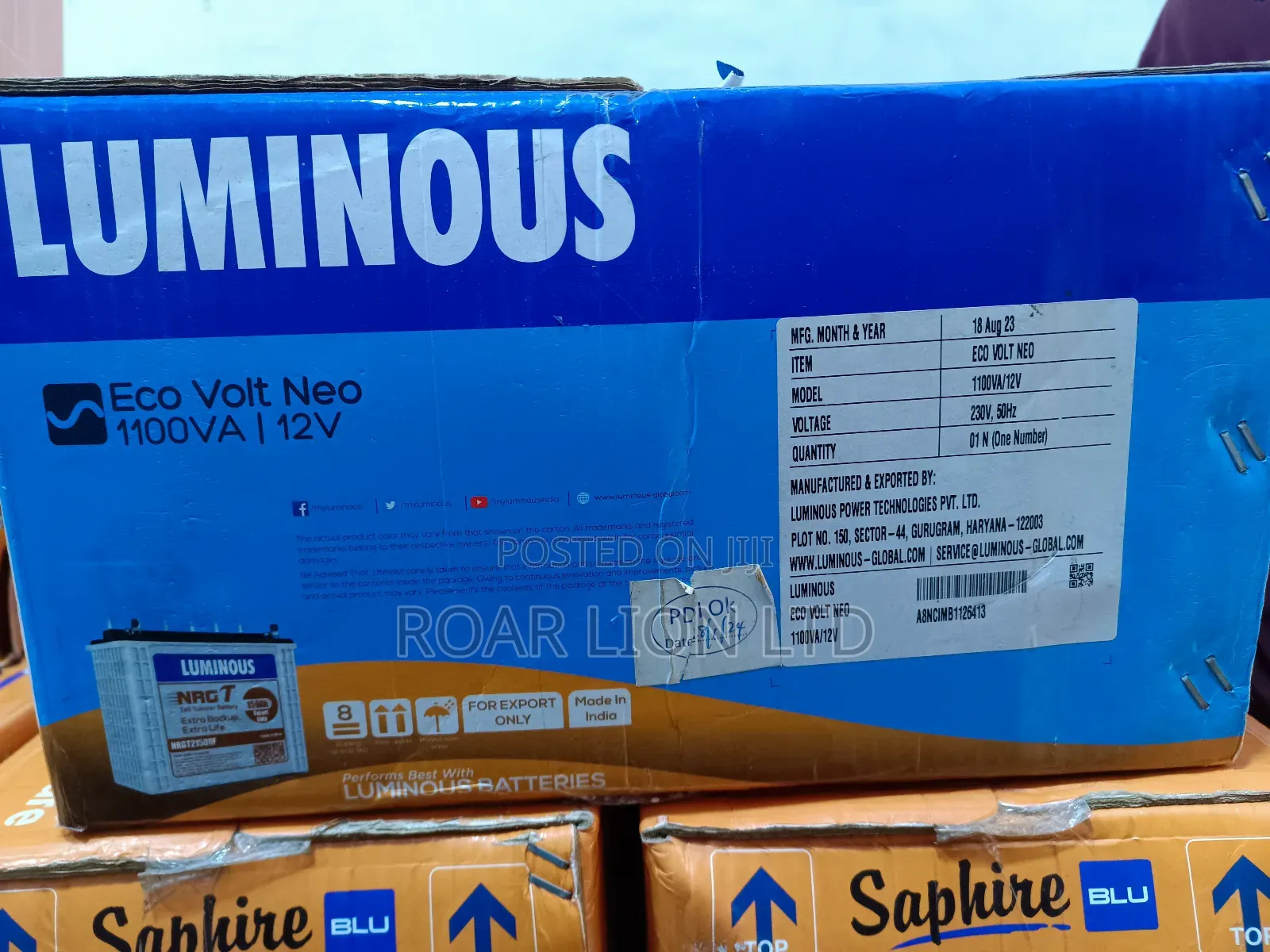 Luminous 1.1kva Solar Inverter