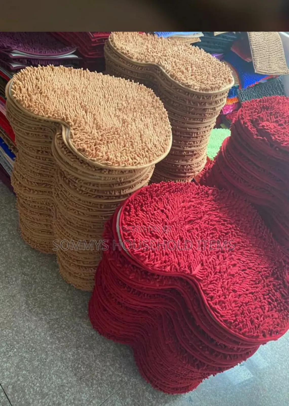 Heart Shape Shaggy Soft Door Mat/Rug