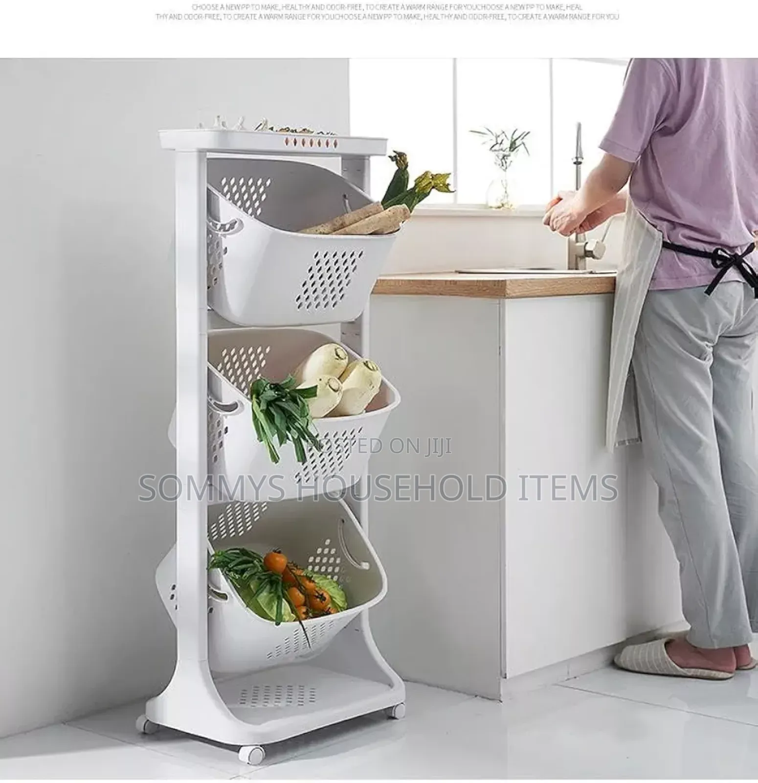 4tier Multifunction Trolley Storage (Without Wheels Please)
