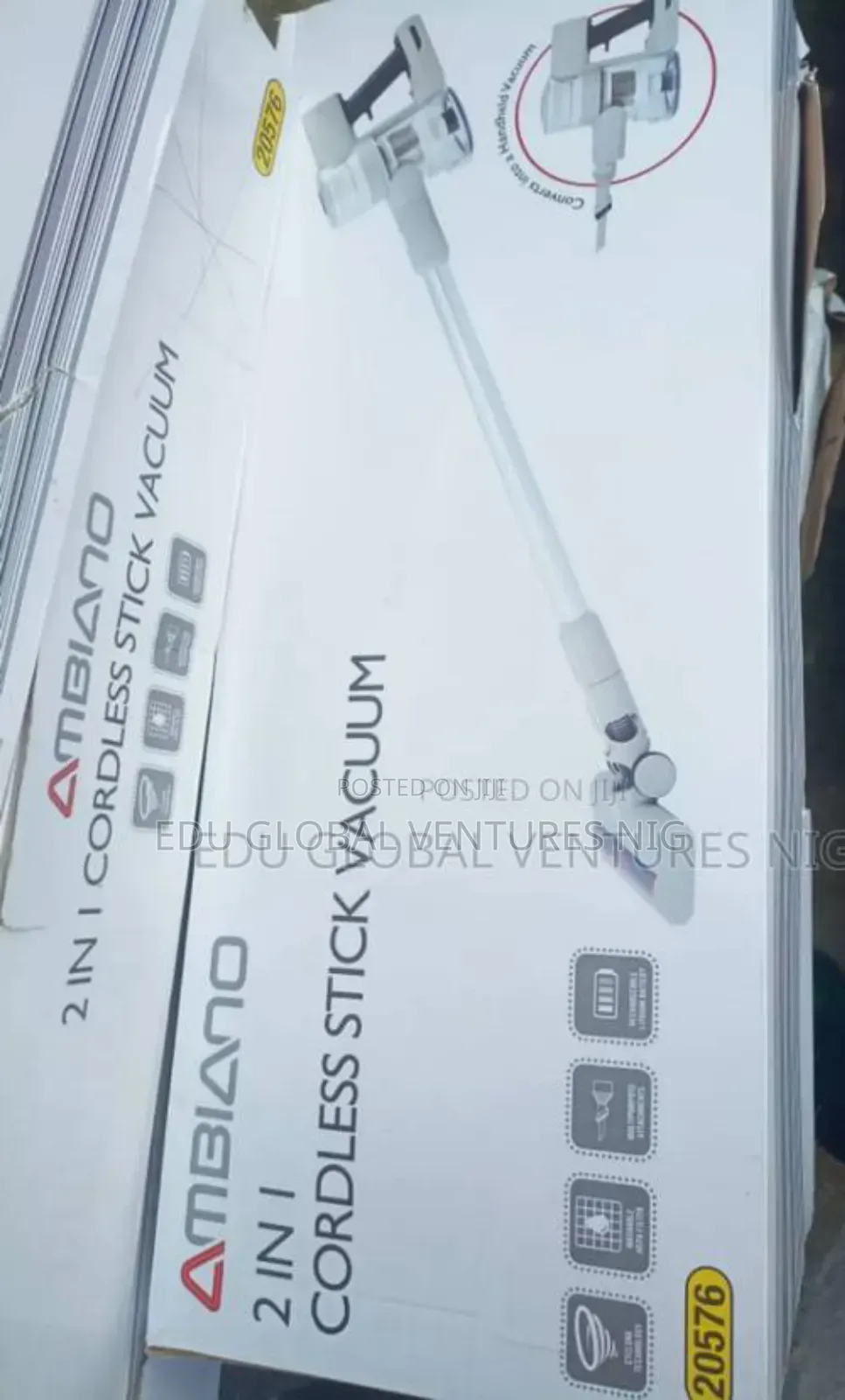 Ambiano 2 in 1 Cordless Stick Vacuum.