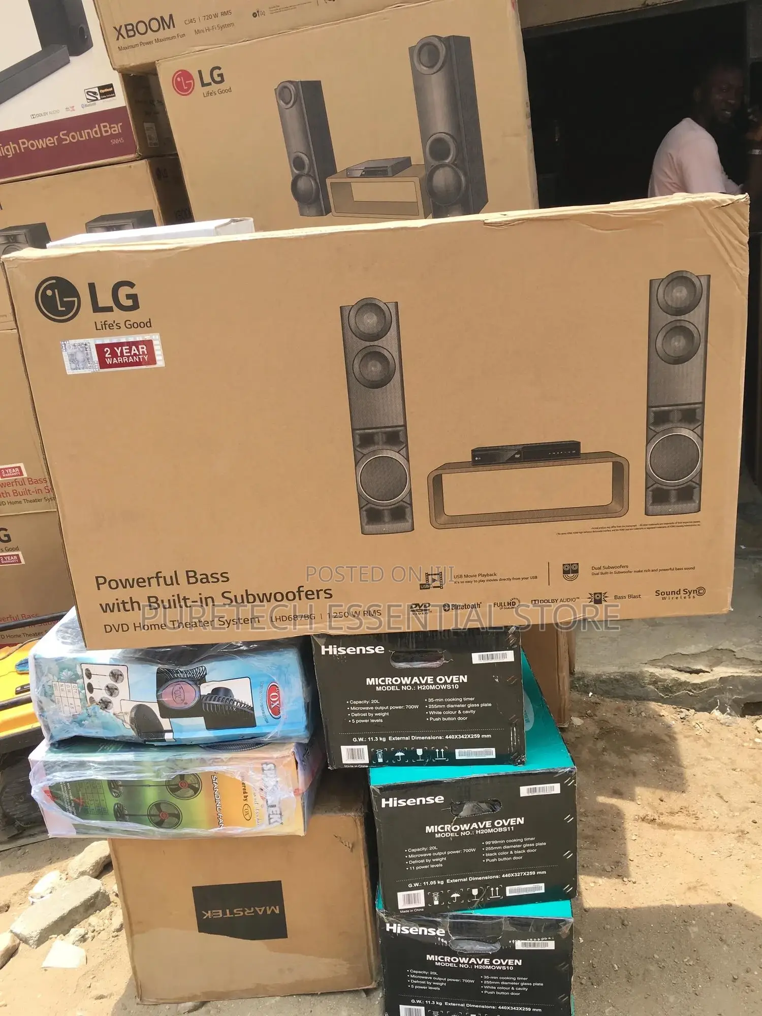 New Lg 1250w Home Theater System 687lhd