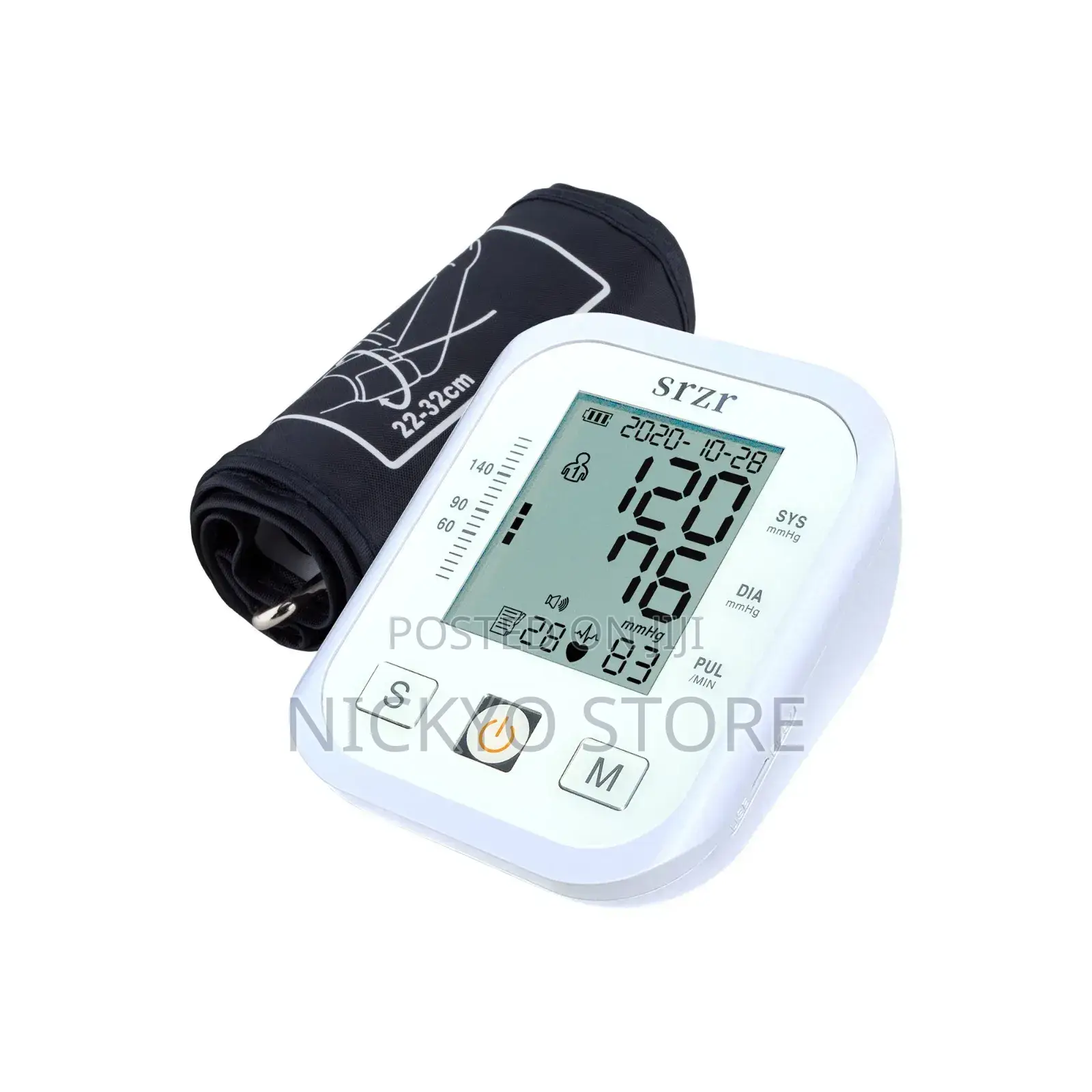 Blood Pressure Monitor Portable Home Cuff Type With LCD