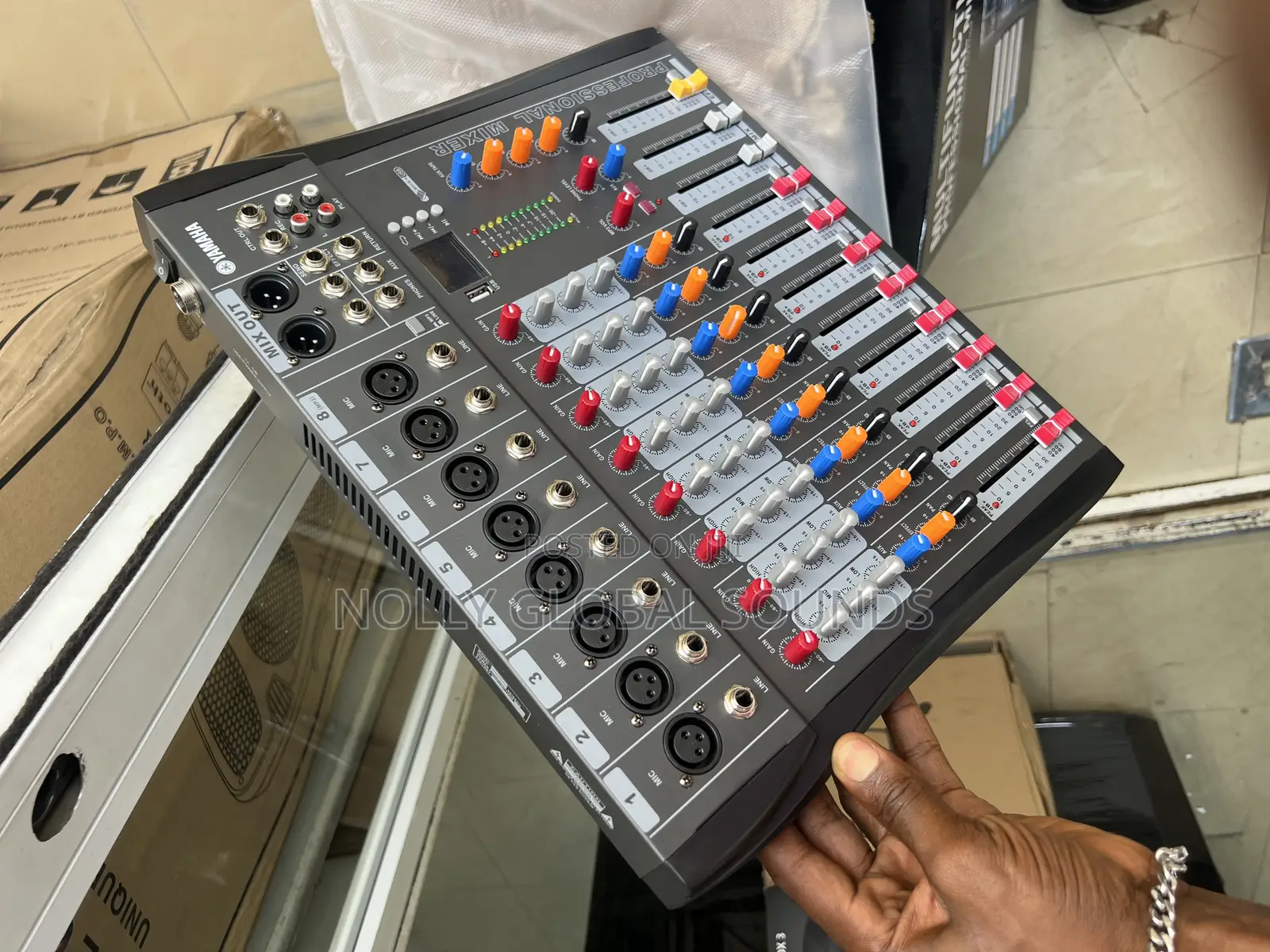 Yamaha 8 Channel Mixer With Bluetooth, Effect and Usb