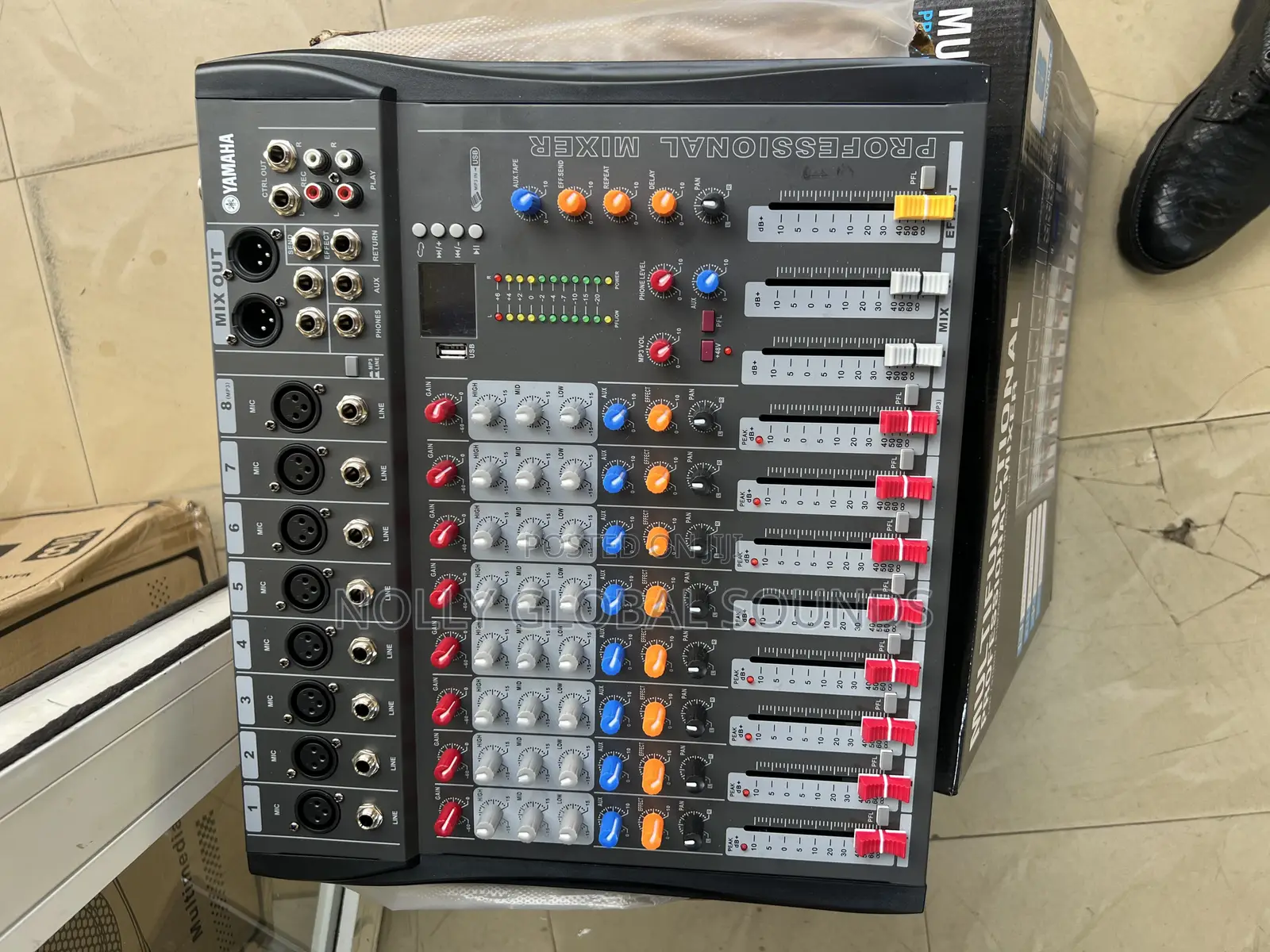 Yamaha 8 Channel Mixer With Bluetooth, Effect and Usb