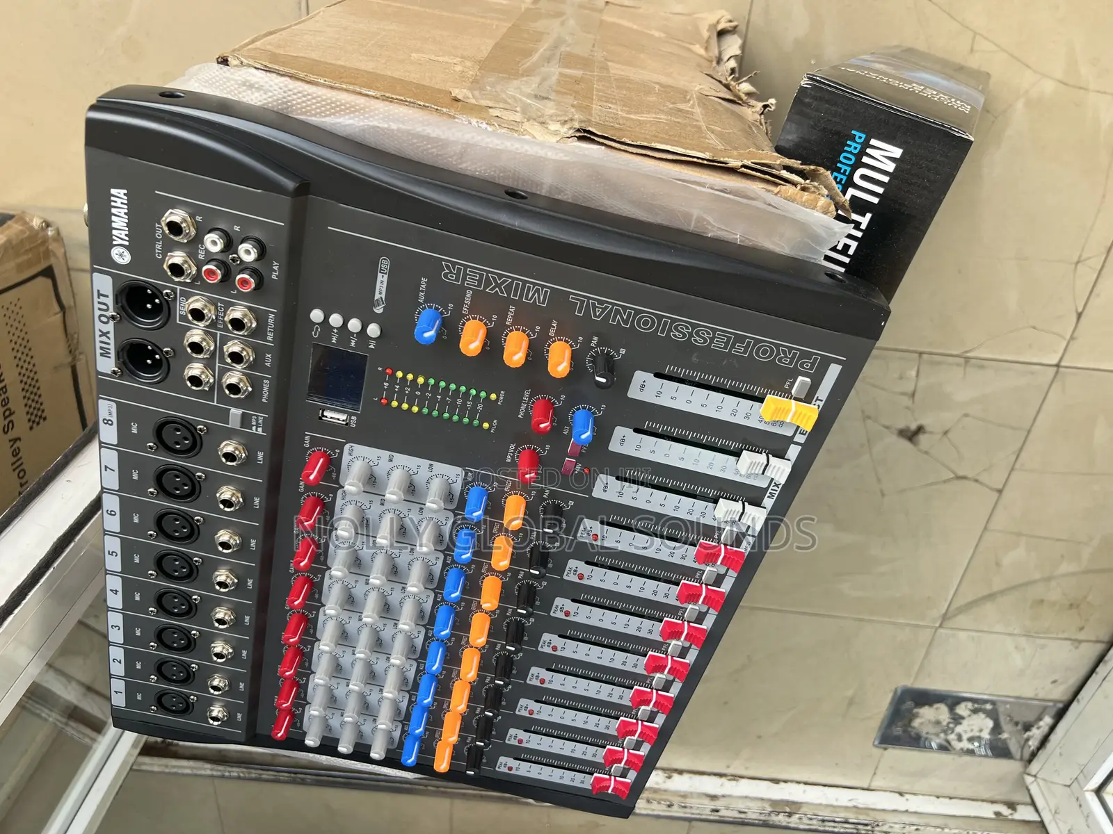 Yamaha 8 Channel Mixer With Bluetooth, Effect and Usb