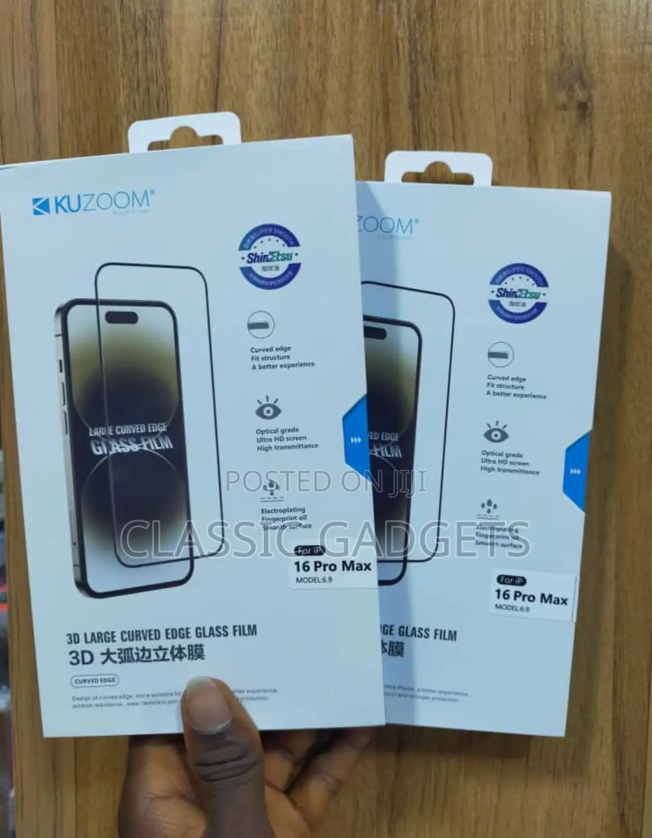 Clear and Privacy Screen Protector for iPhone 16 Pro Max