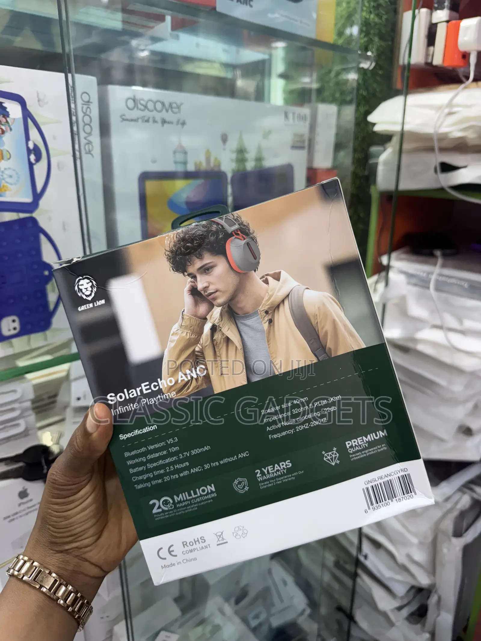 Green Lion Solarecho ANC Infinite Playtime Headphones
