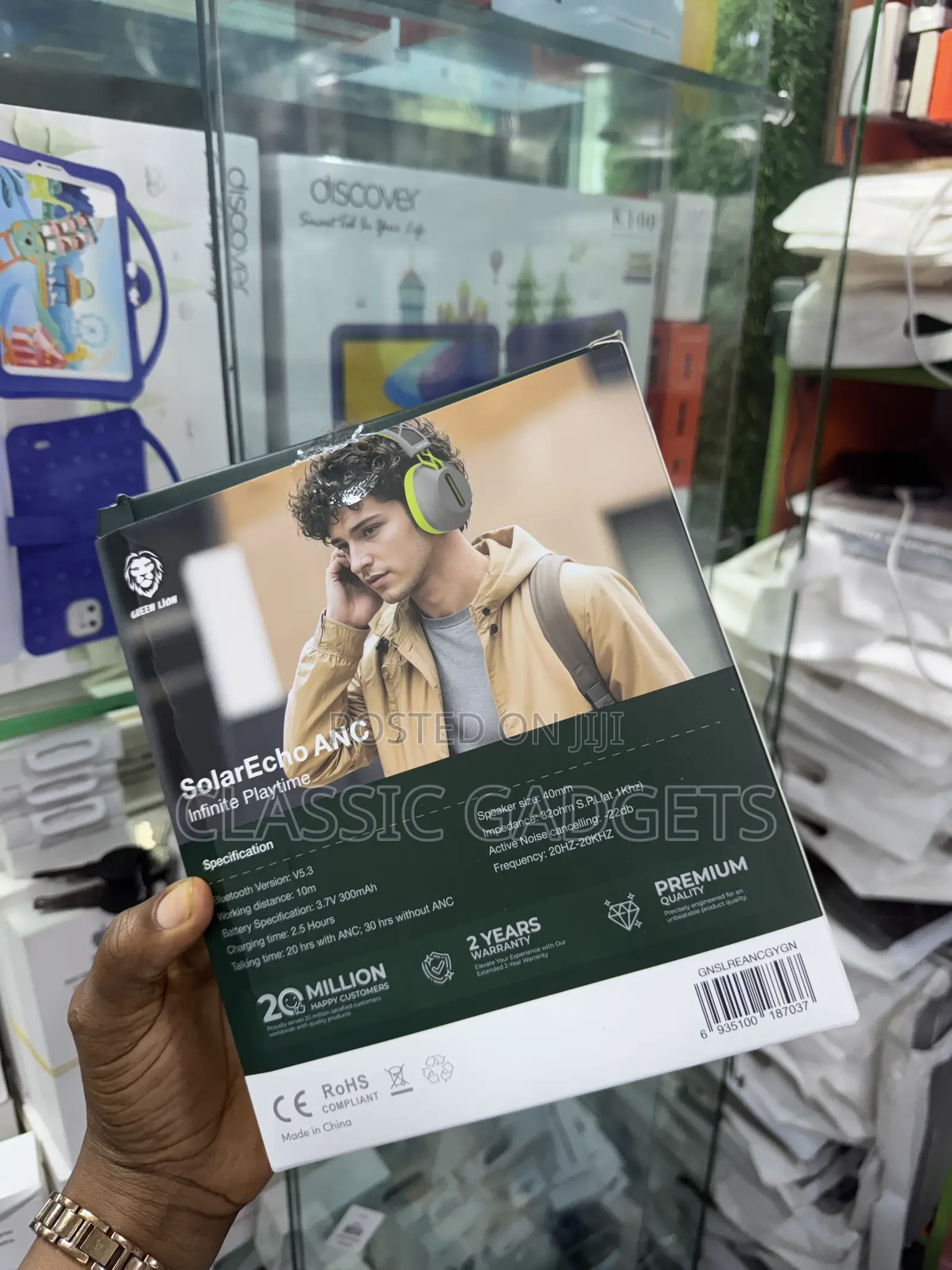 Green Lion Solarecho ANC Infinite Playtime Headphones