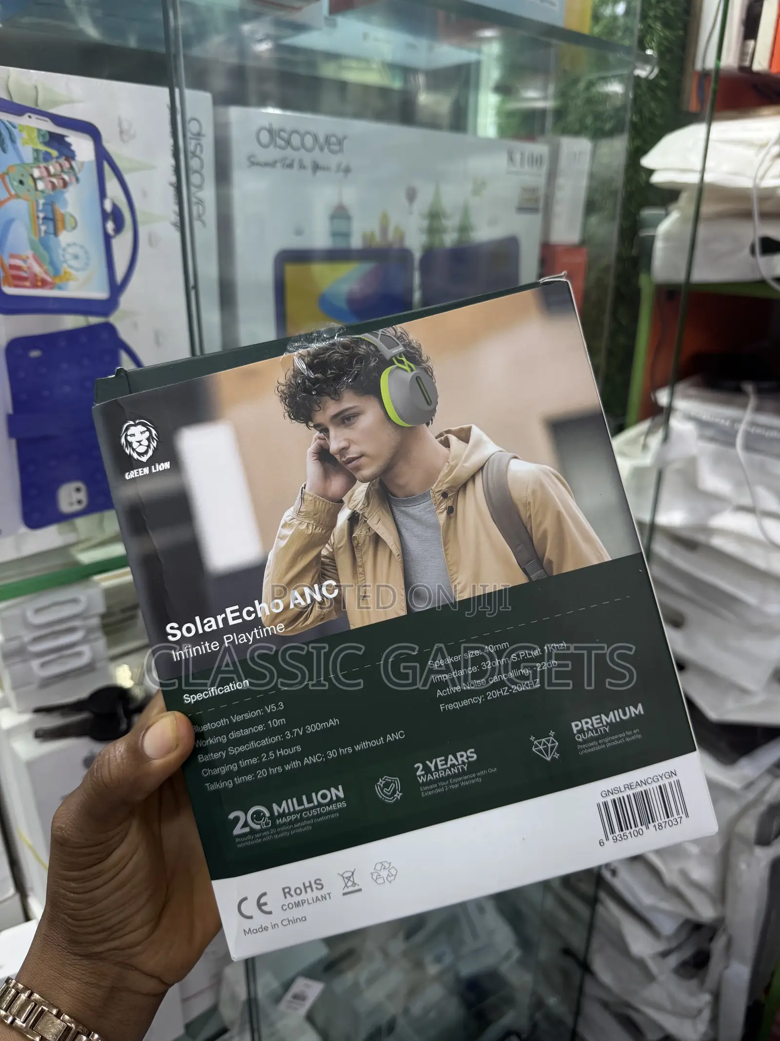 Green Lion Solarecho ANC Infinite Playtime Headphones