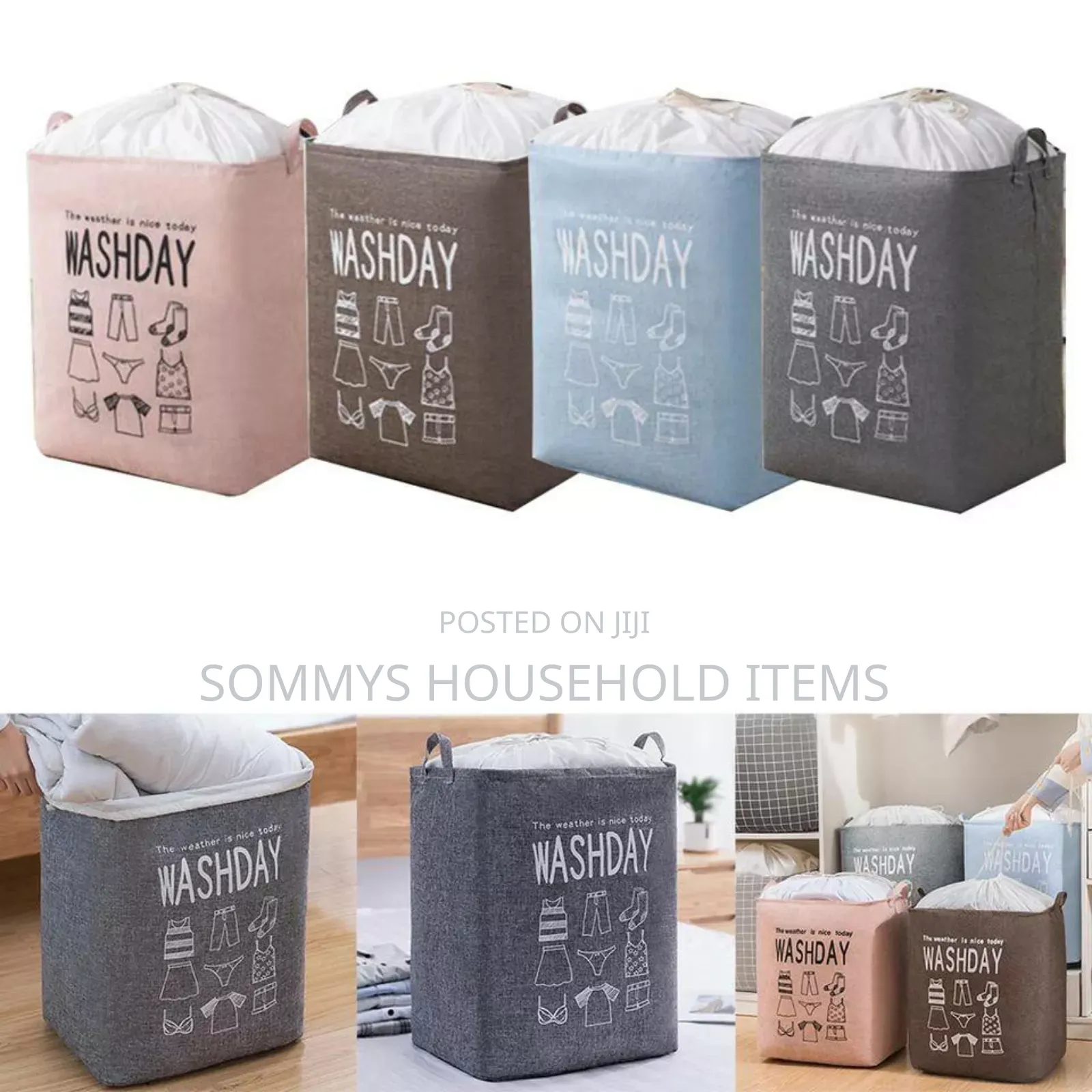 Collapsible Washday Laundry Bag