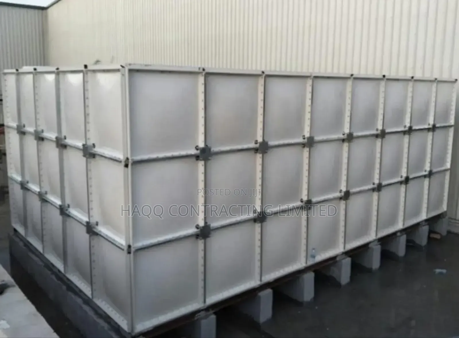 Fibreglass FRP GRP Water Tank, Braithwaite Prs. Steel Expert