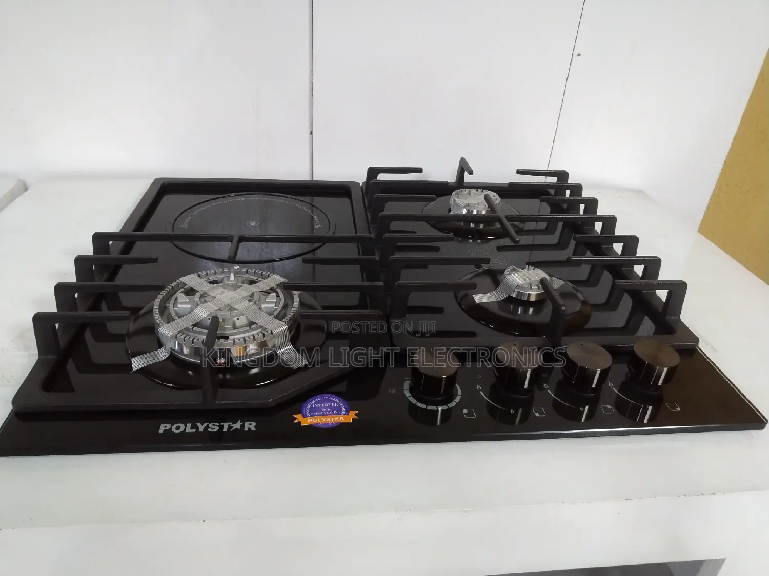Original Polystar Inbuilt Gas Cooker 3 Gas + 1 Electric