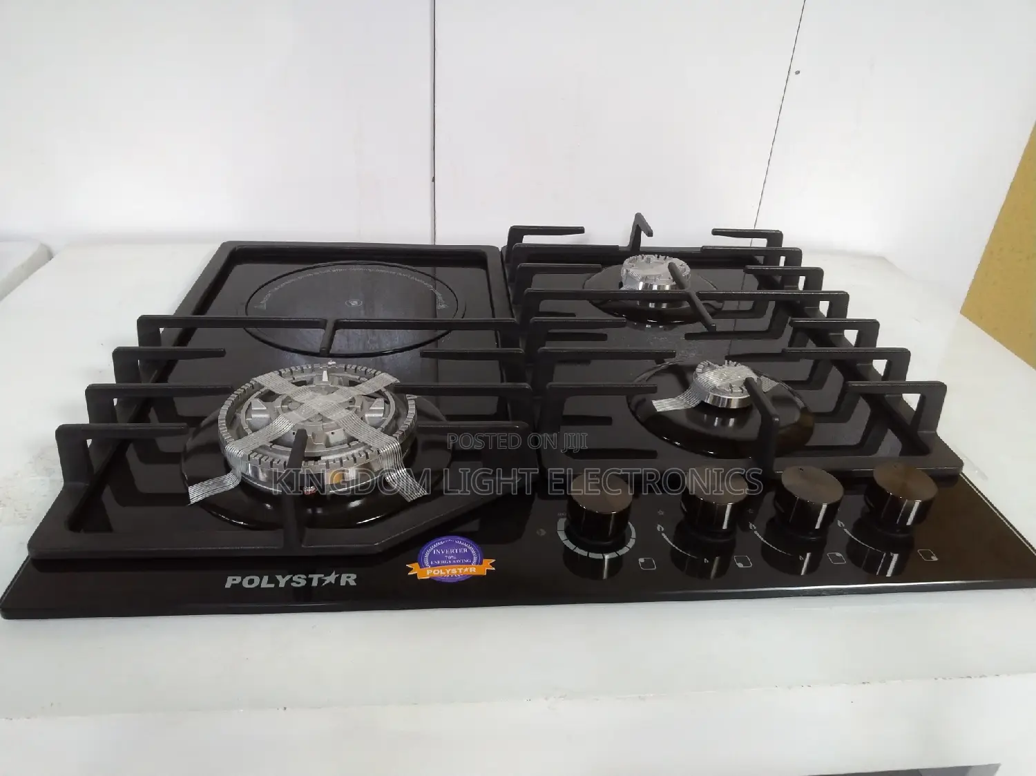 Original Polystar Inbuilt Gas Cooker 3 Gas + 1 Electric