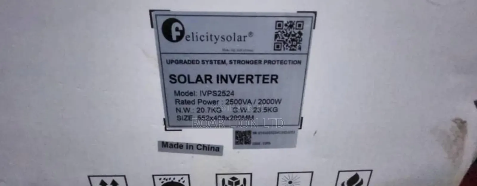 Felicity 2.5kva Solar Inverter