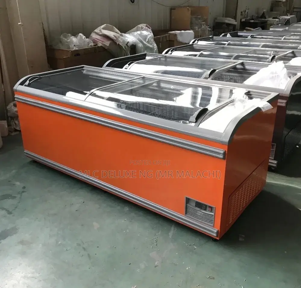 (Orange Colored)6feet Supermarket Island Freezer /Industrial