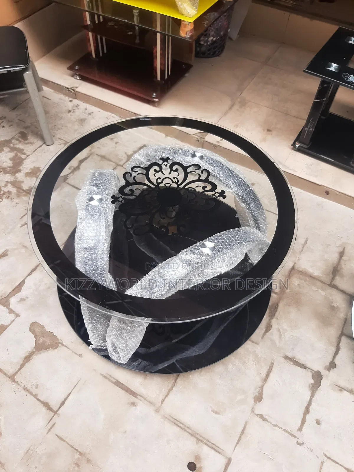 Imported Glass Center Table.
