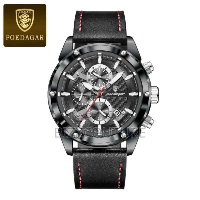 Original Poedagar Chronograph Color Selection Leather Watch