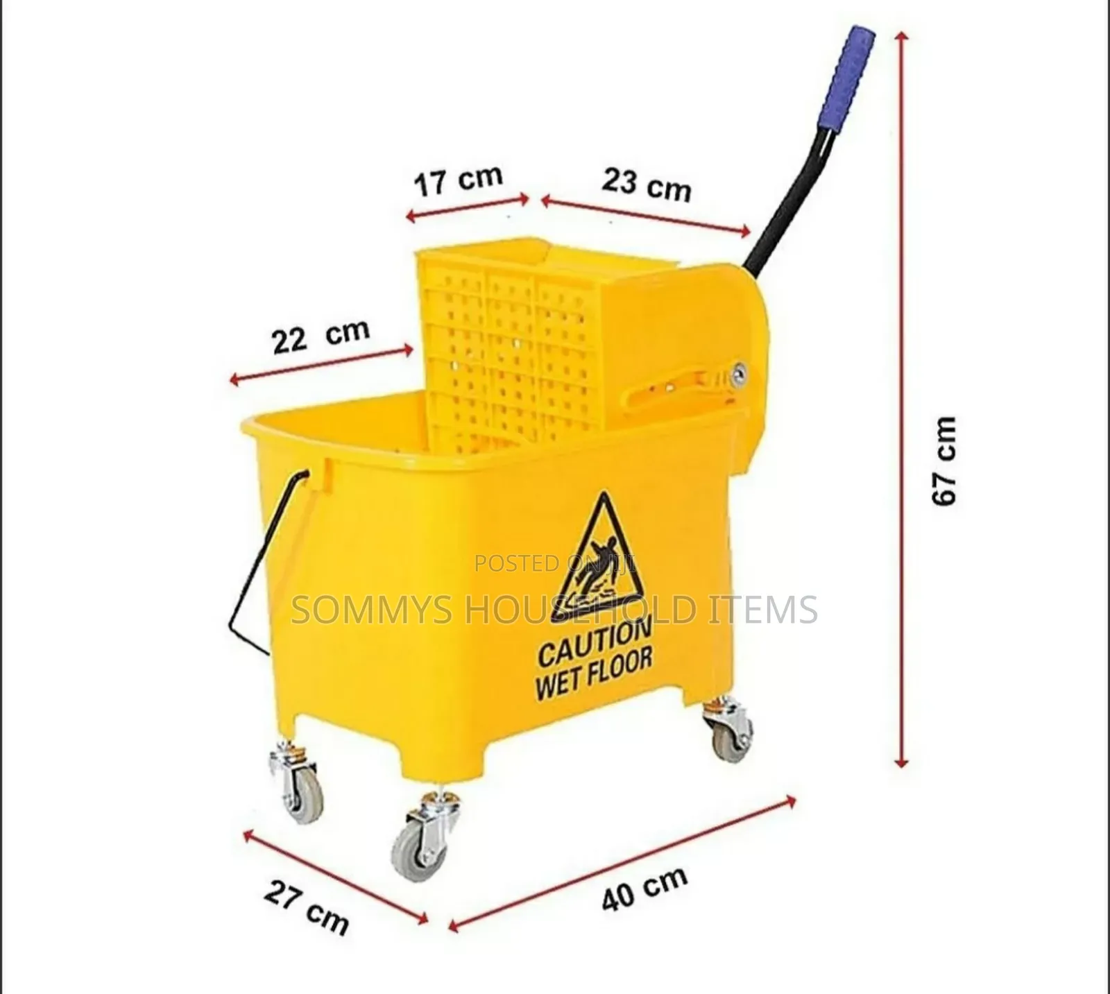 Caution Mop Bucket