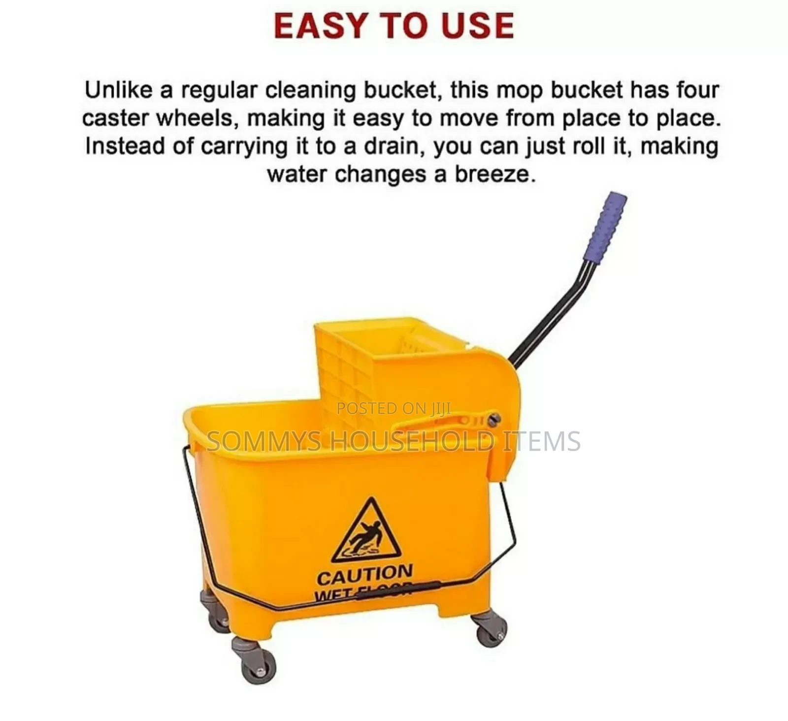 Caution Mop Bucket