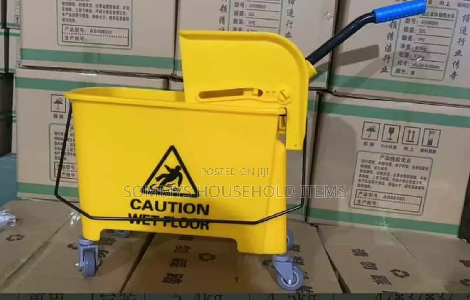 Caution Mop Bucket
